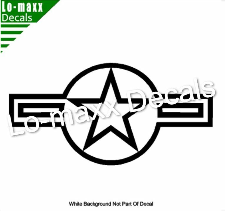 Modern USAF US Air Force Military Aircraft Roundel Insignia Die Cut Vinyl Decal