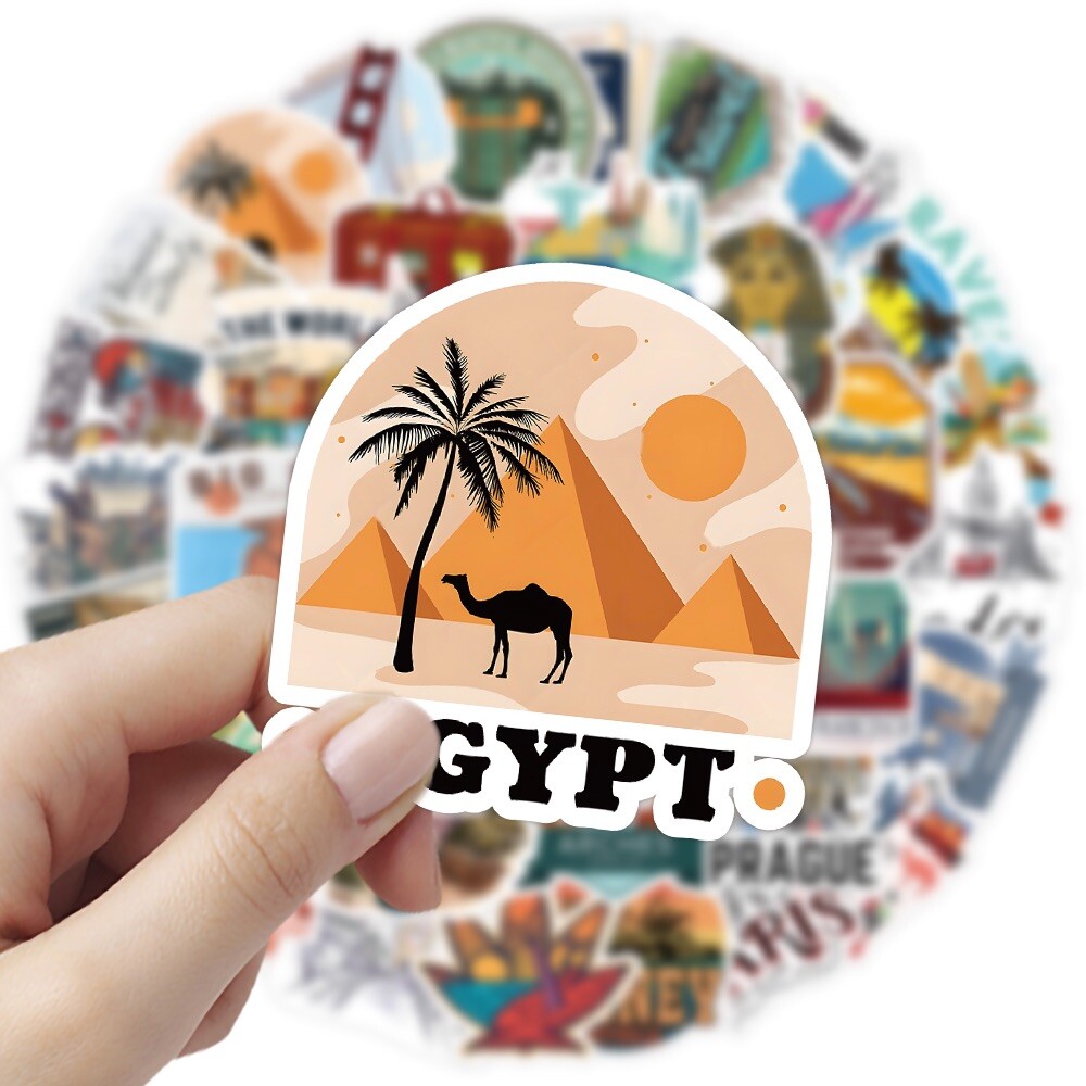 20 Random International Travel Stickers World Tourism Decals Hydro Free Shipping