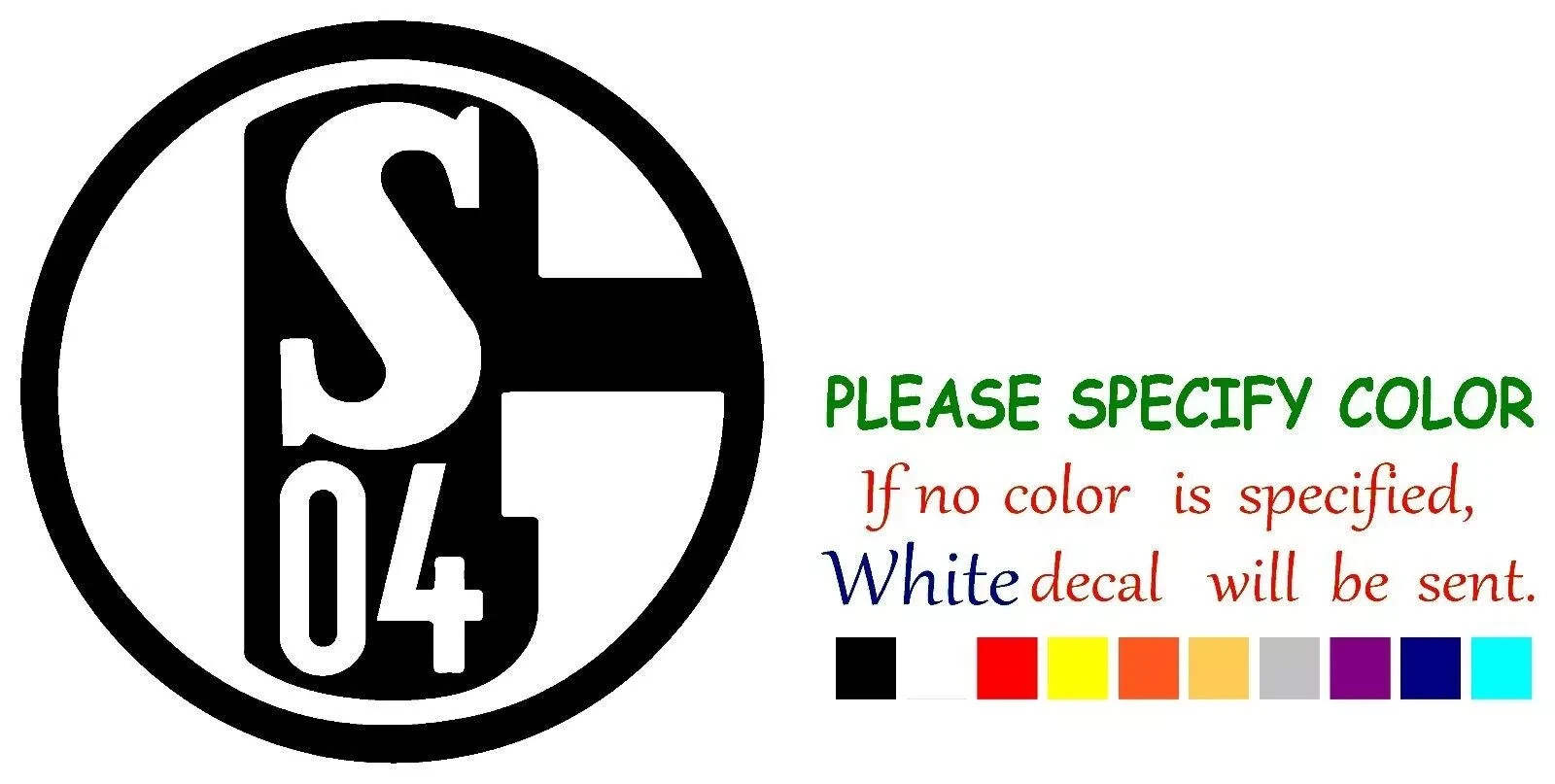 FC Schalke Football Vinyl Decal Sticker Car Truck Window Bumper Various Sizes