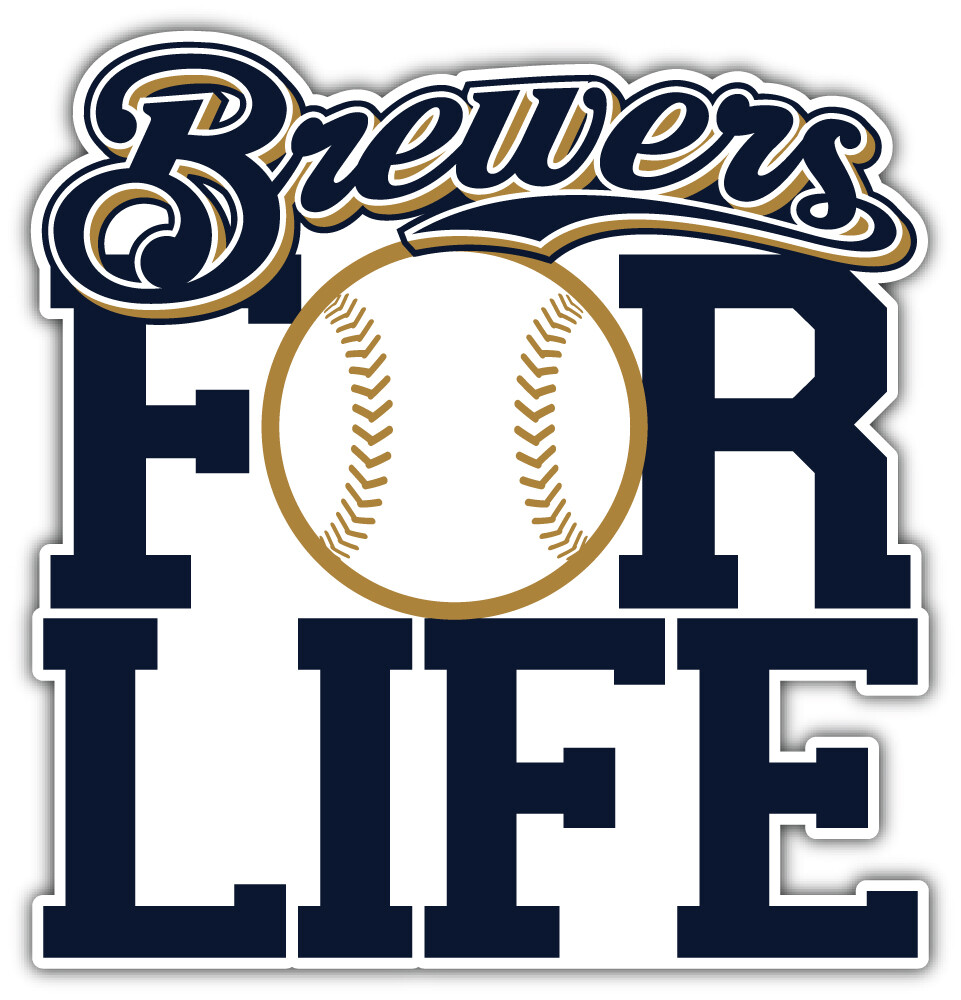 Milwaukee Brewers MLB Baseball Sport Logo Car Bumper Sticker Decal «SIZES»