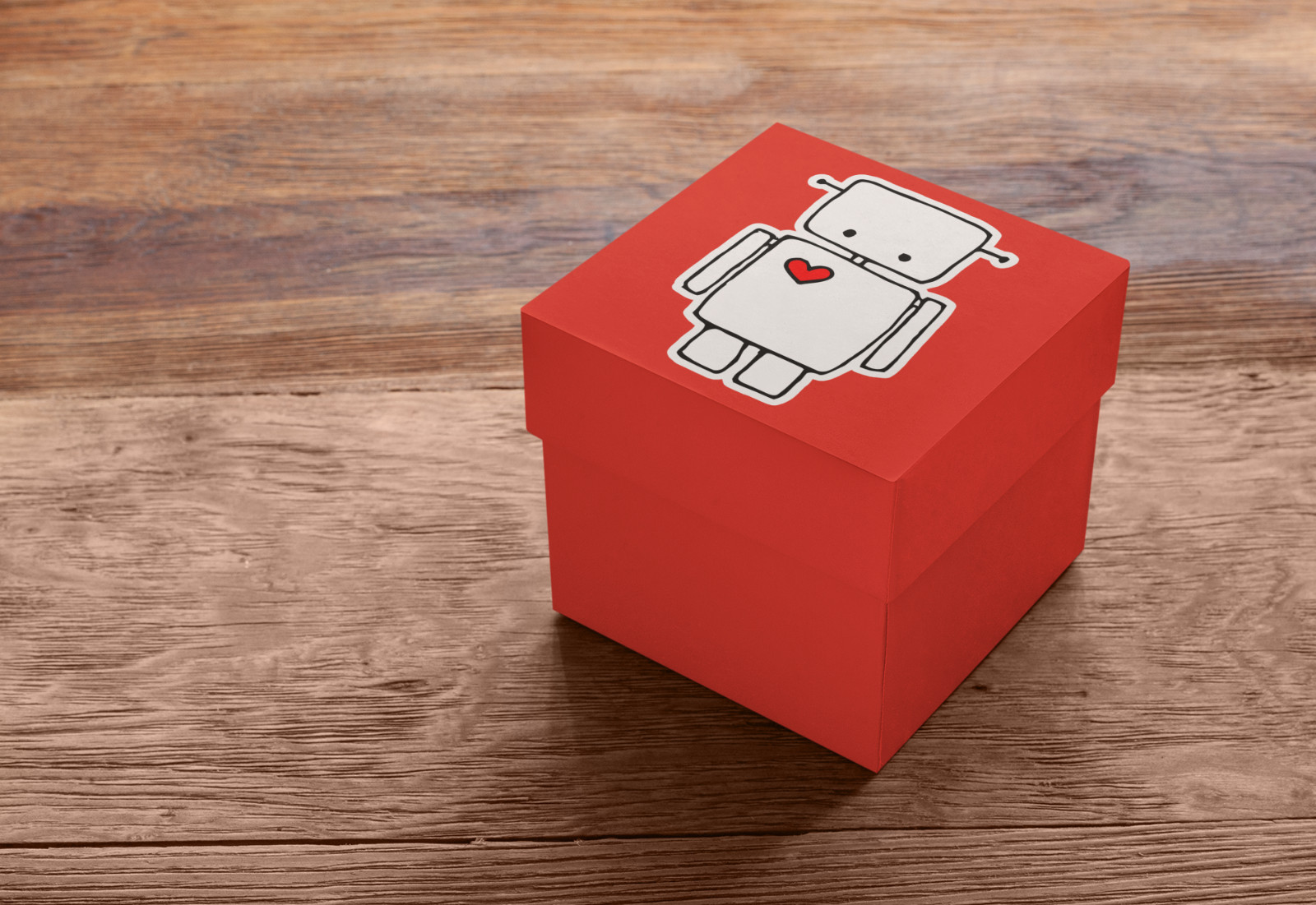 3″ Robot Heart Sticker 3 Pack – Retro Robots Vinyl Decal Stickers