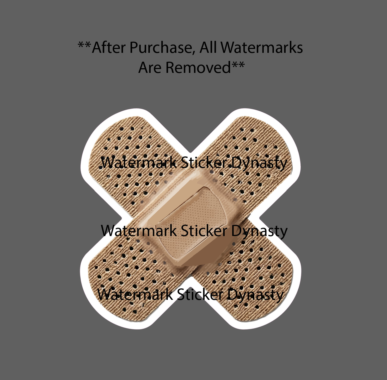Bandage Sticker Waterproof Decal Healing Damage Health Funny Humor Gift NEW