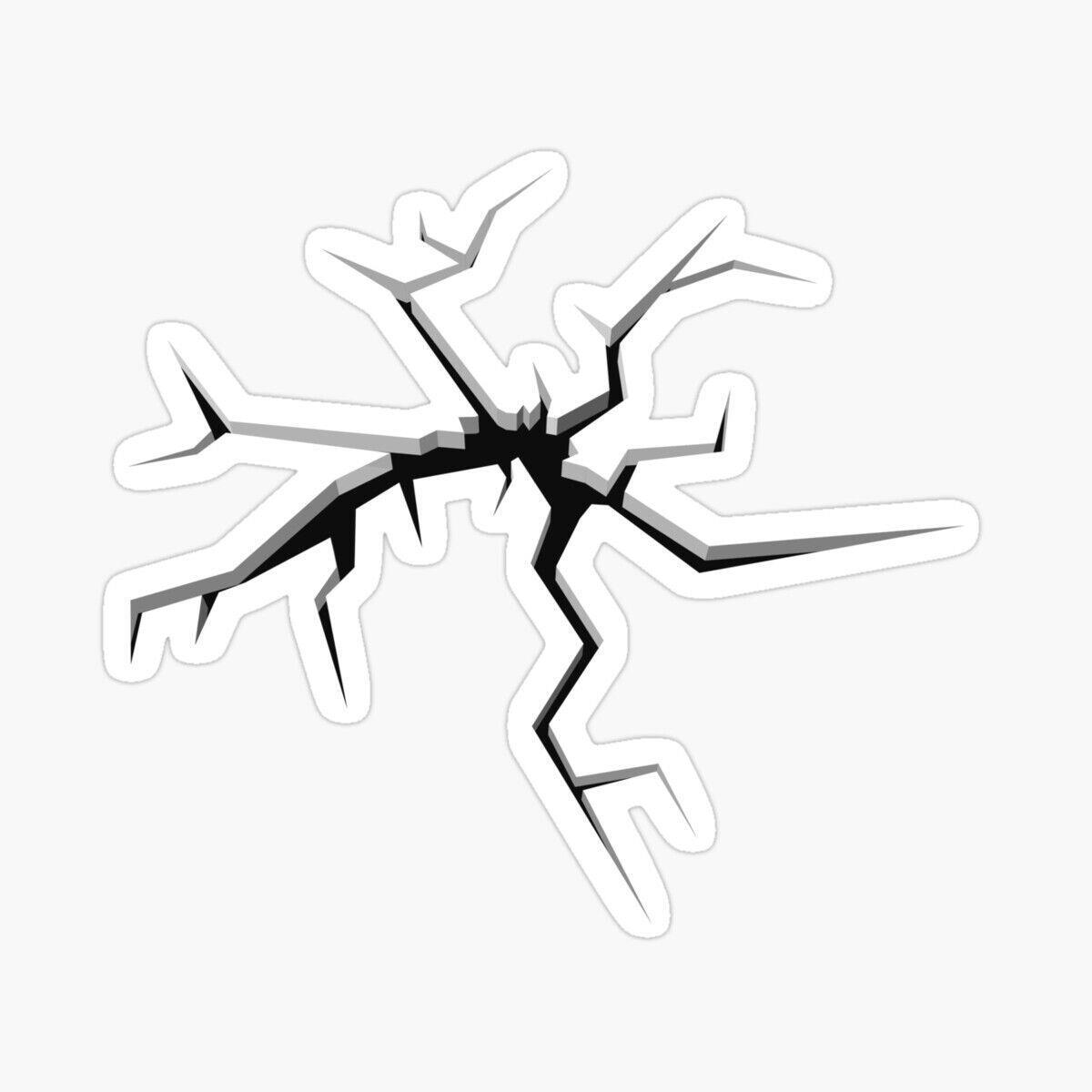 Crack Sticker Decal