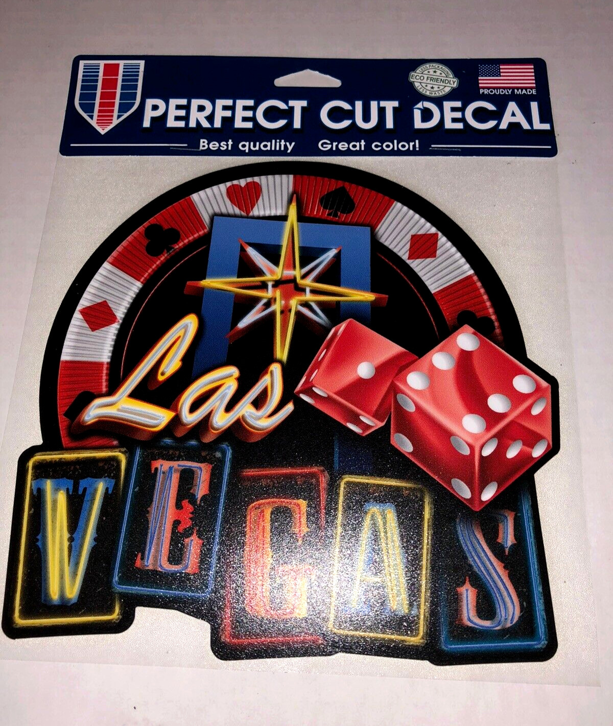 Lot of 2 Perfect Cut Decals Las Vegas Nevada By Wincraft For Car Home Window Etc