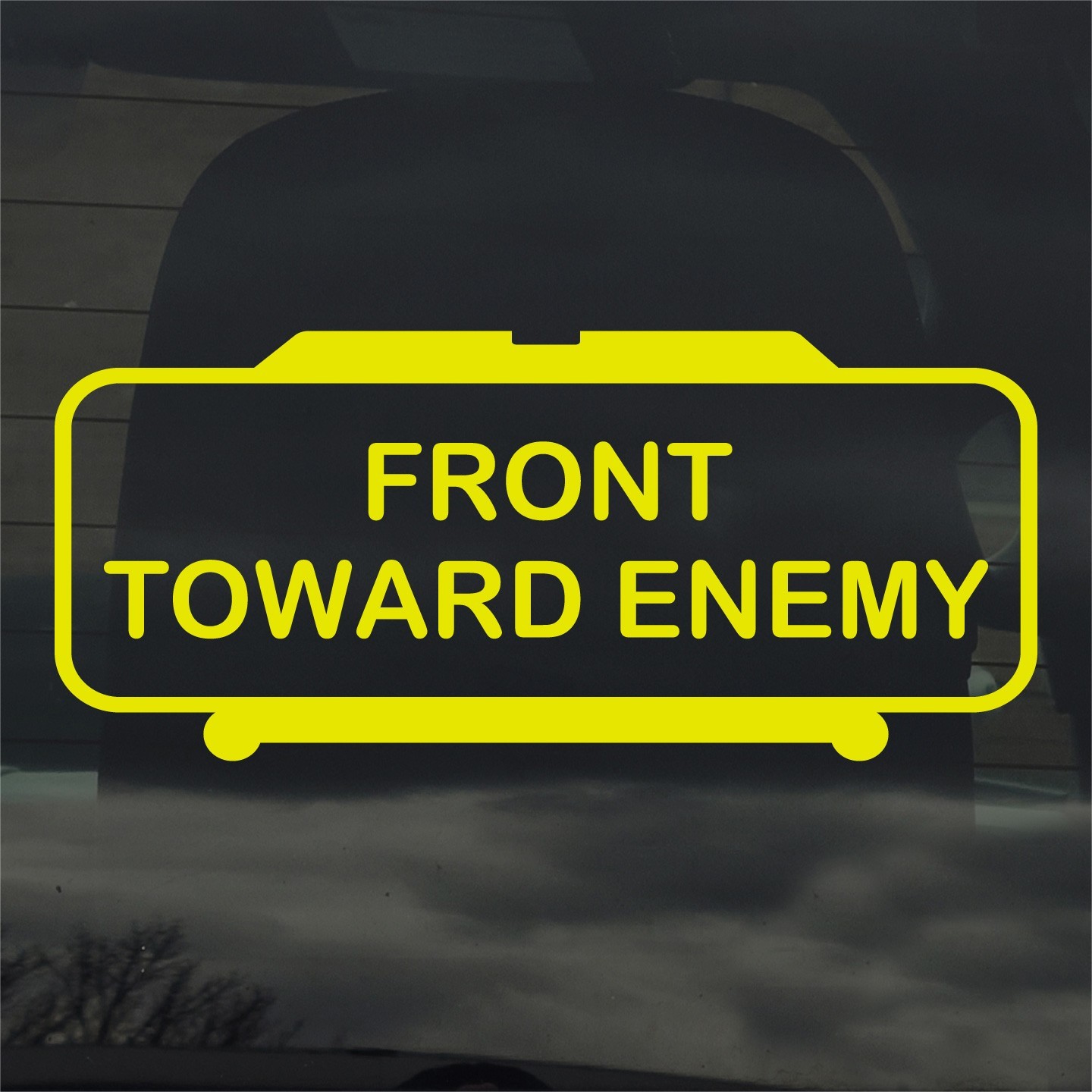 Front Toward Enemy Claymore Mine Custom Vinyl Decal Sticker