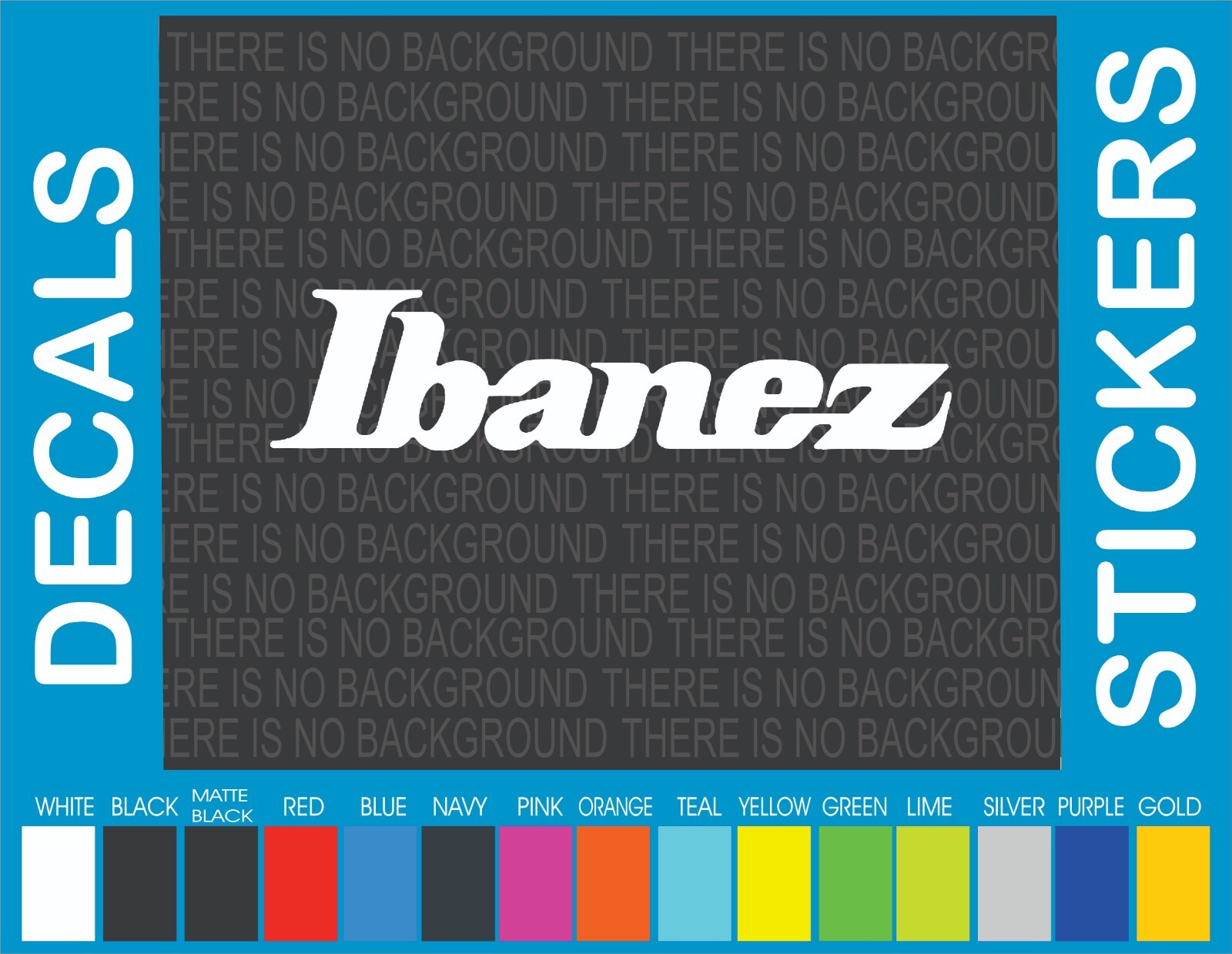 This decal/sticker is compatible with Ibanez Guitars and others 9″