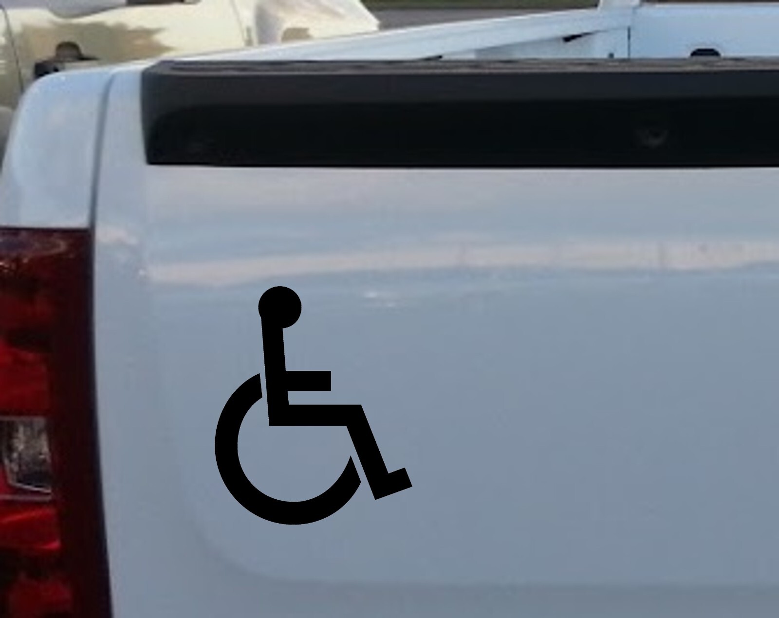 Handicap Wheelchair Symbol Vinyl Decal, Wheelchair Disabled Sticker for Car Wind