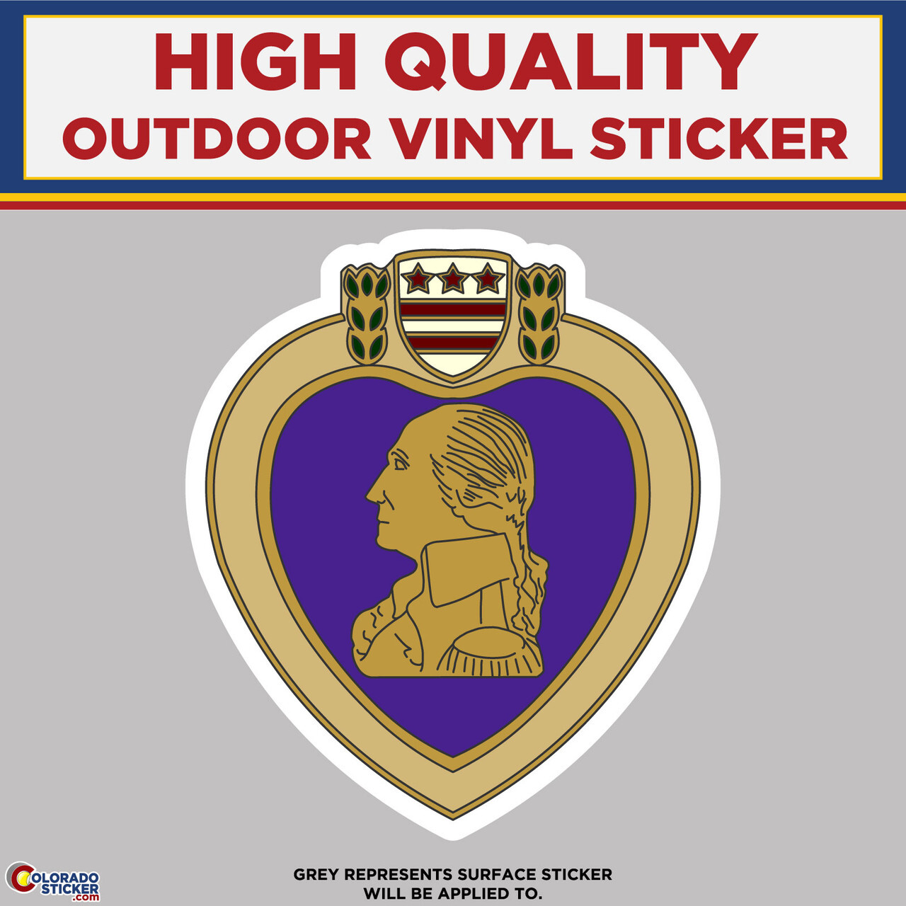 Purple Heart Metal Recipient, High Quality Vinyl Stickers