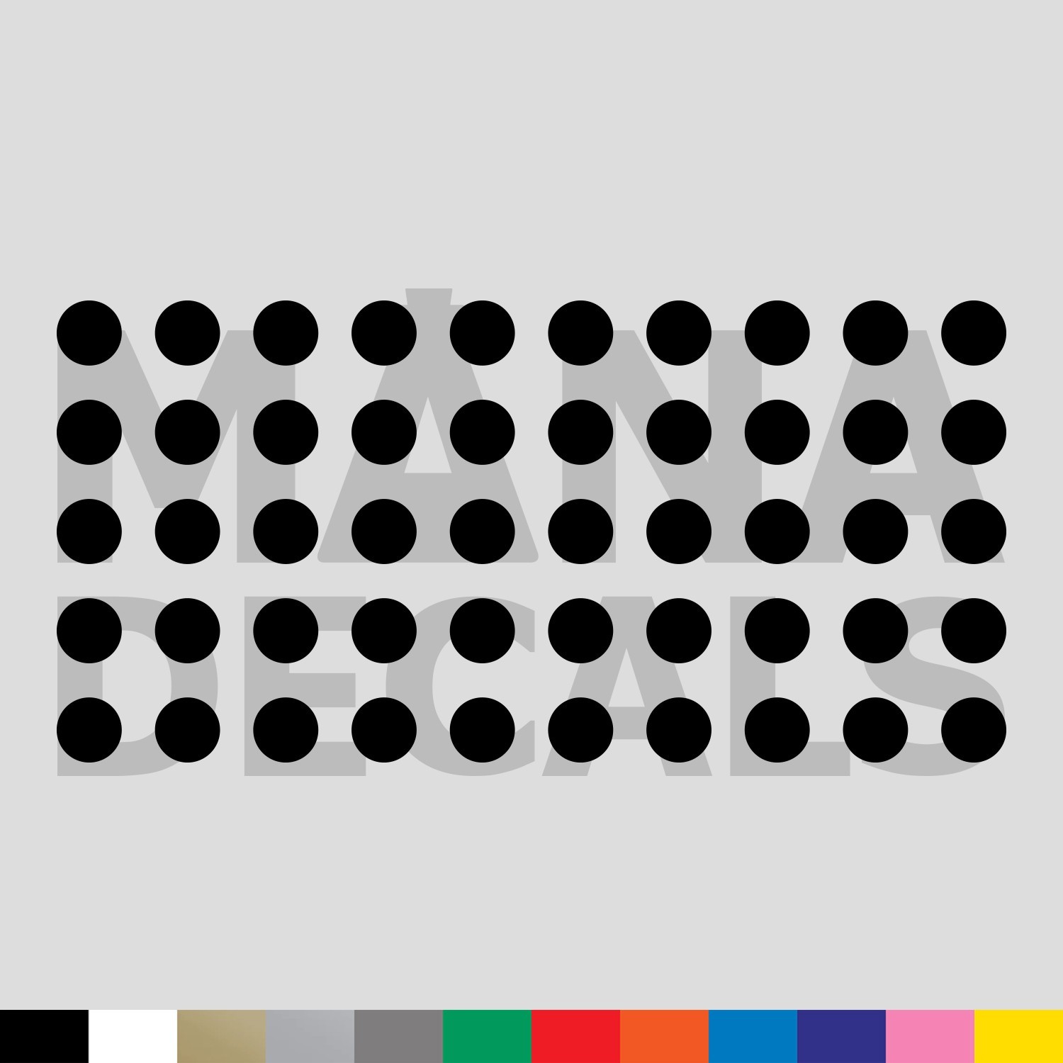 50 Circles – 0.5 Inch – Vinyl Die Cut Decal Sticker – 1/2 Dot Arts & Crafts