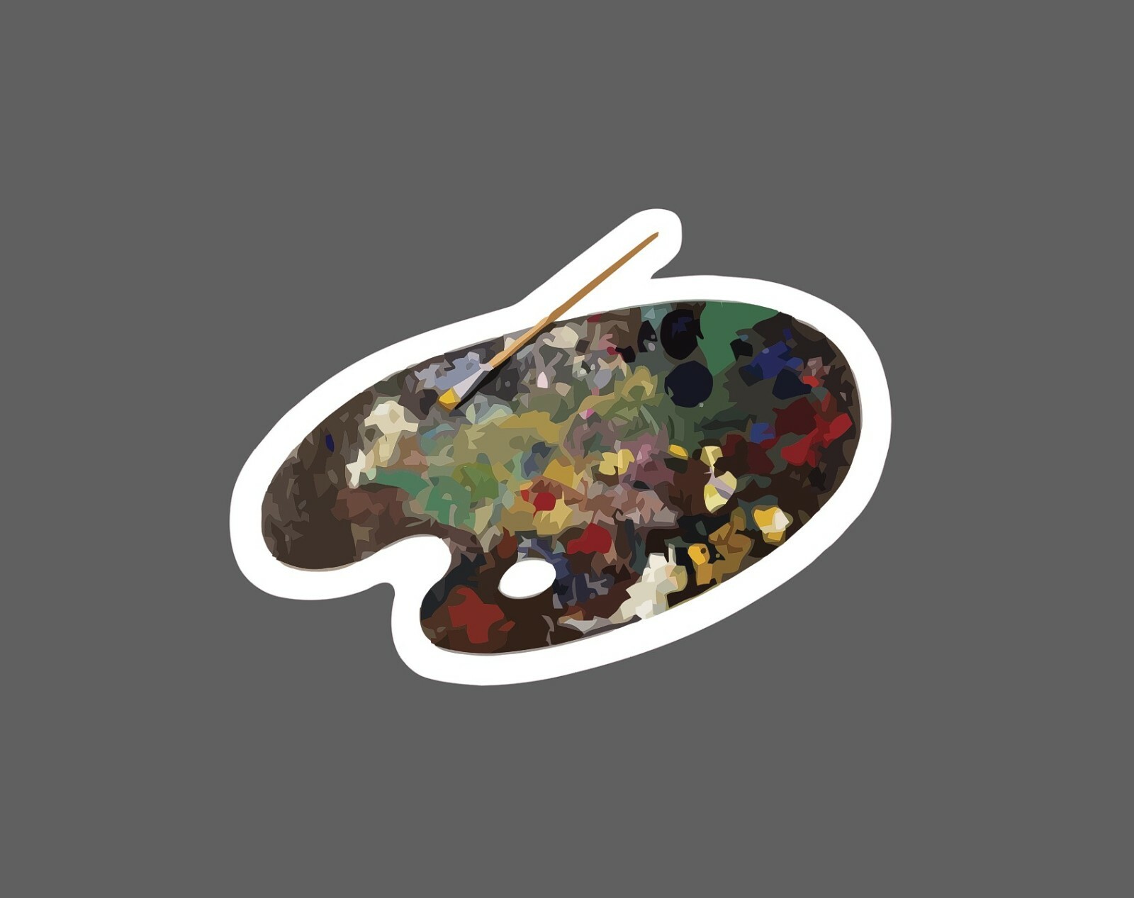 Paint Pallet Sticker Artist Waterproof – Buy Any 4 For $1.75 Each Storewide!