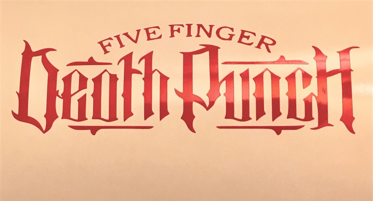 V3 Five Finger Death Punch 5fdp Brass Knuckles Decal Window Skate Board Sticker