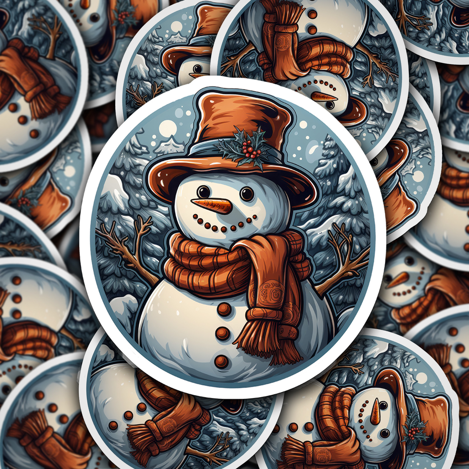 Snowman Vinyl Sticker – Add a Frosty Friend to Your Life