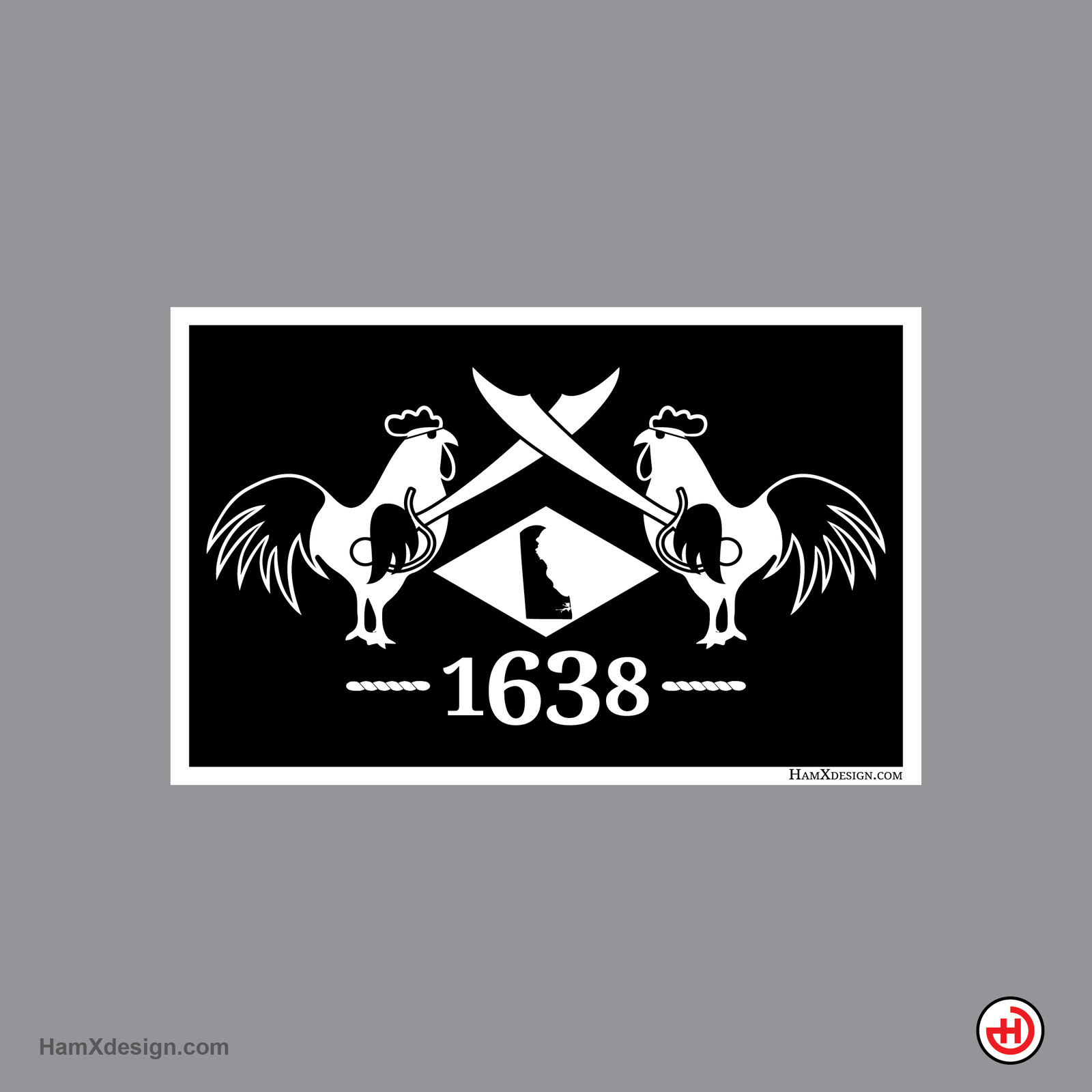 Delaware Pirate Flag (12×18)