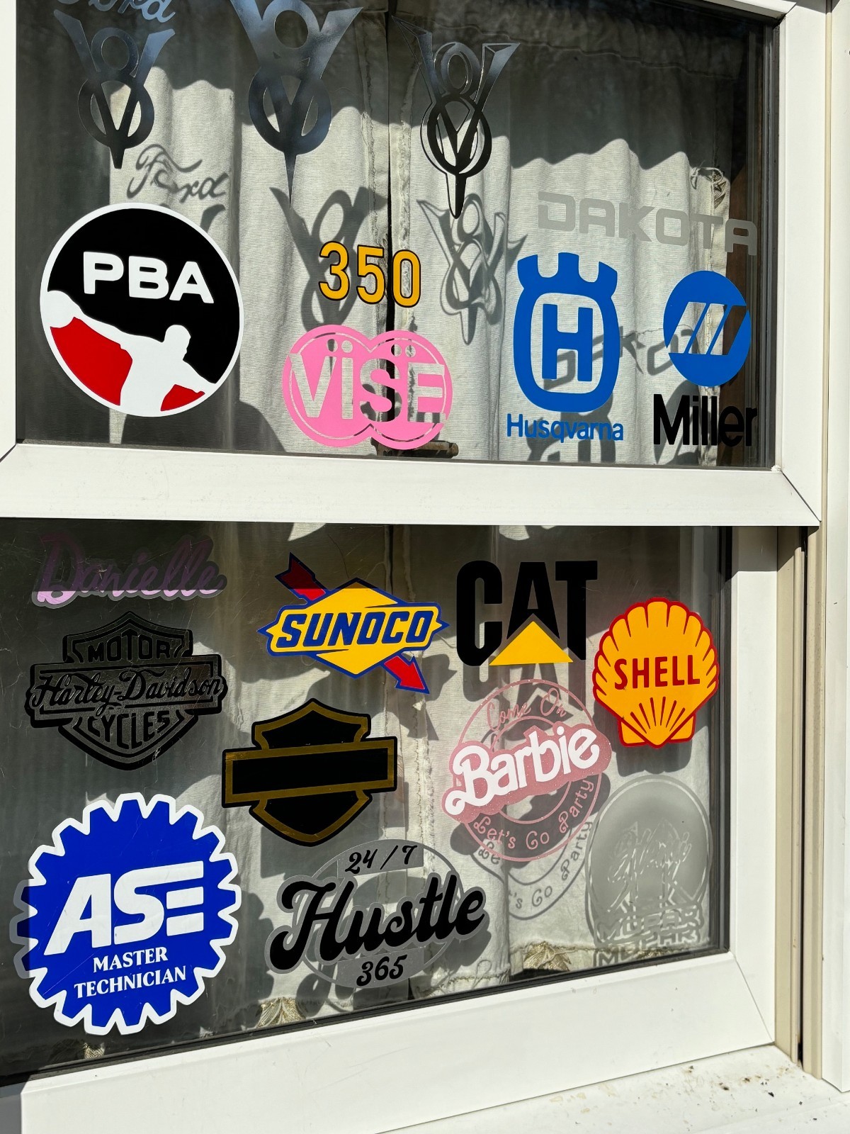 Personalized Automotive Repair Shop Vinyl Decal FREE Ship, Qty Discounts