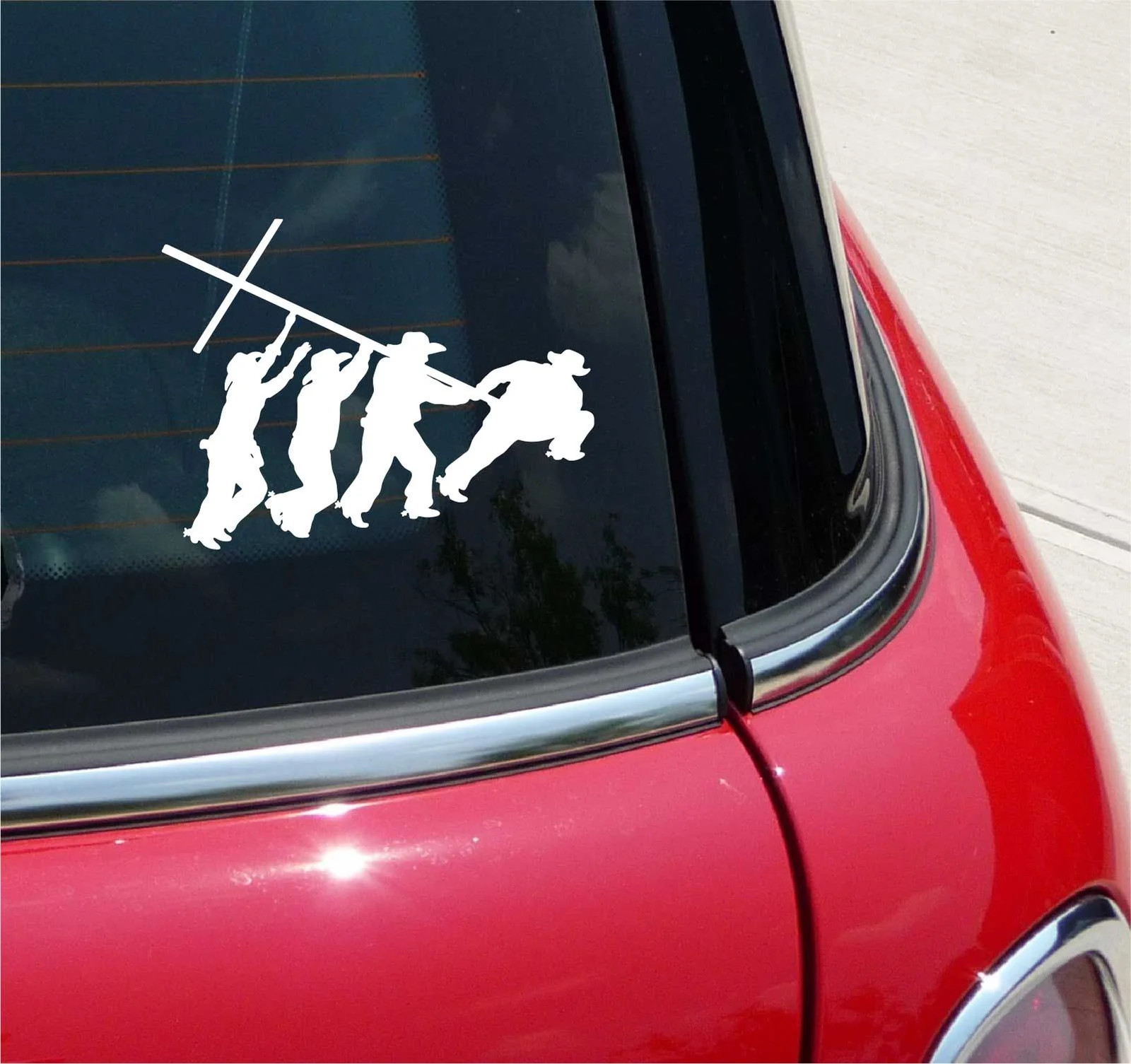 COWBOYS RAISING CROSS IWO JIMA CHRISTIAN JESUS GRAPHIC DECAL STICKER DECOR