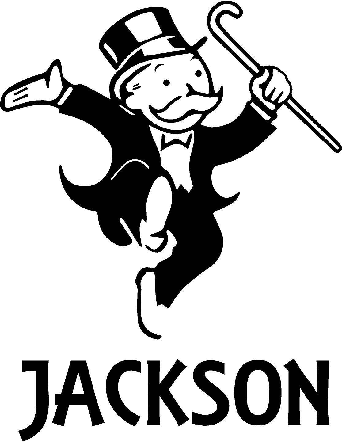 Vinyl Home Board Game Monopoly Decor Uncle Pennybags Customized Name Wall Decal