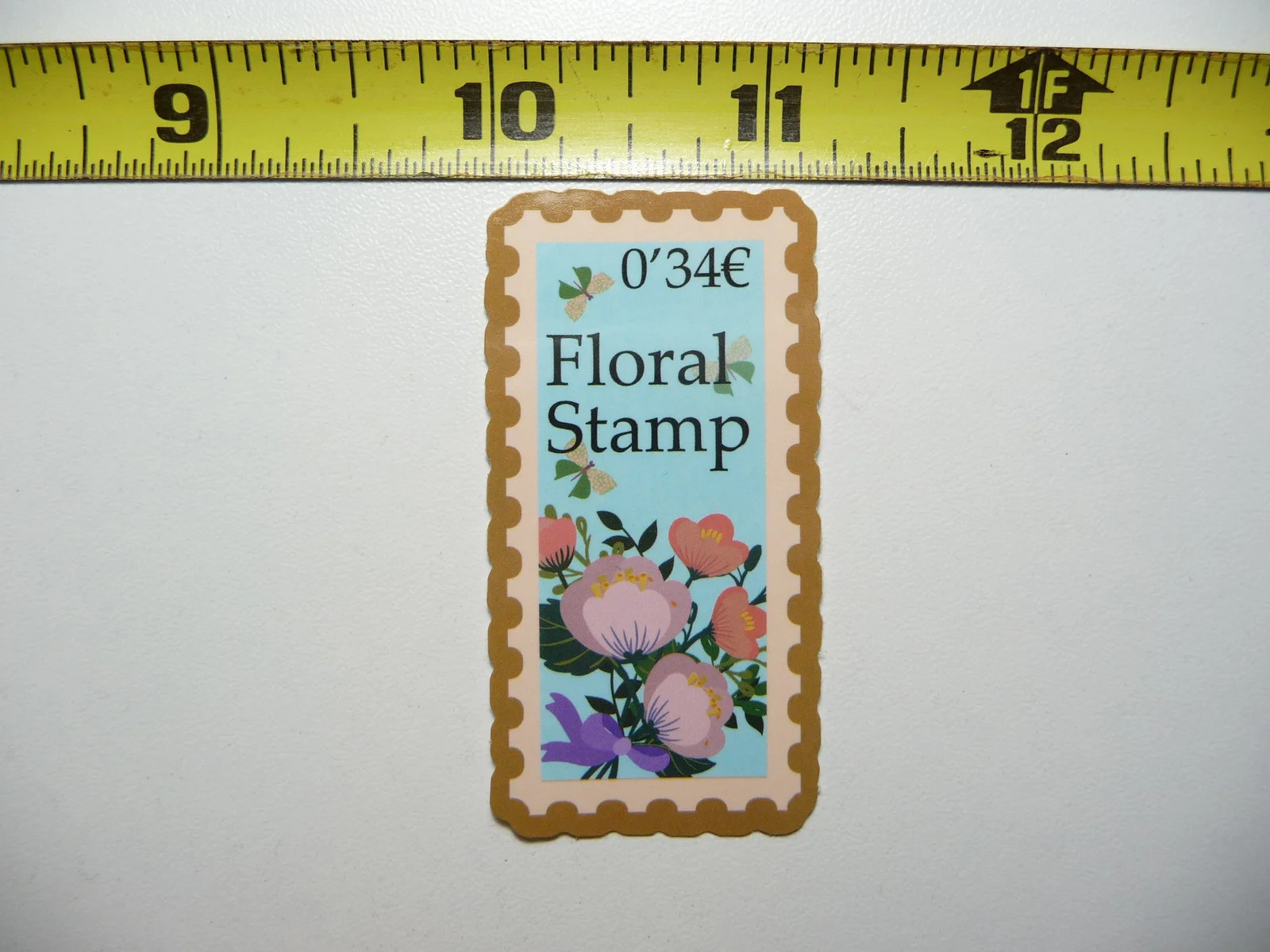PRETTY STAMPS FLORAL #34 SMALL STICKER DECAL ART ARTWORK SCRAPBOOKING DECORATION