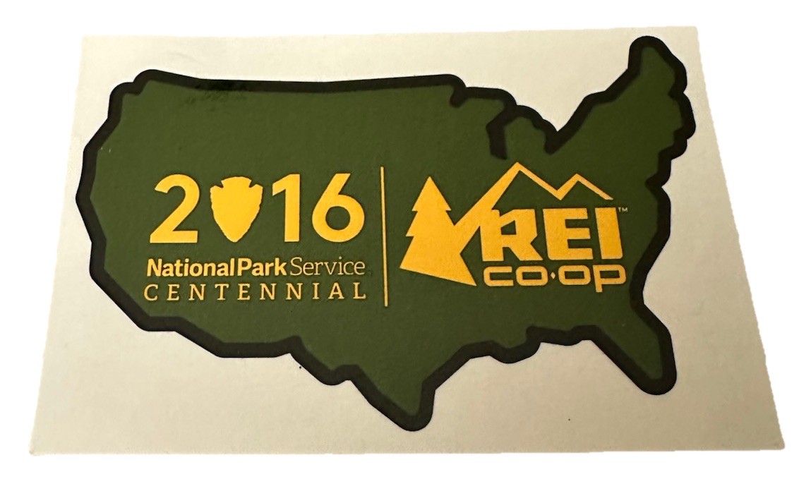 Original REI National Park Service Centennial 2016 Sticker Decal US Outdoor