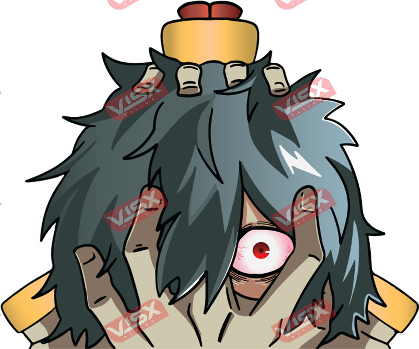 Tomura Shigaraki Peeker Anime Bumper Sticker Car Decals Manga My Hero Academia