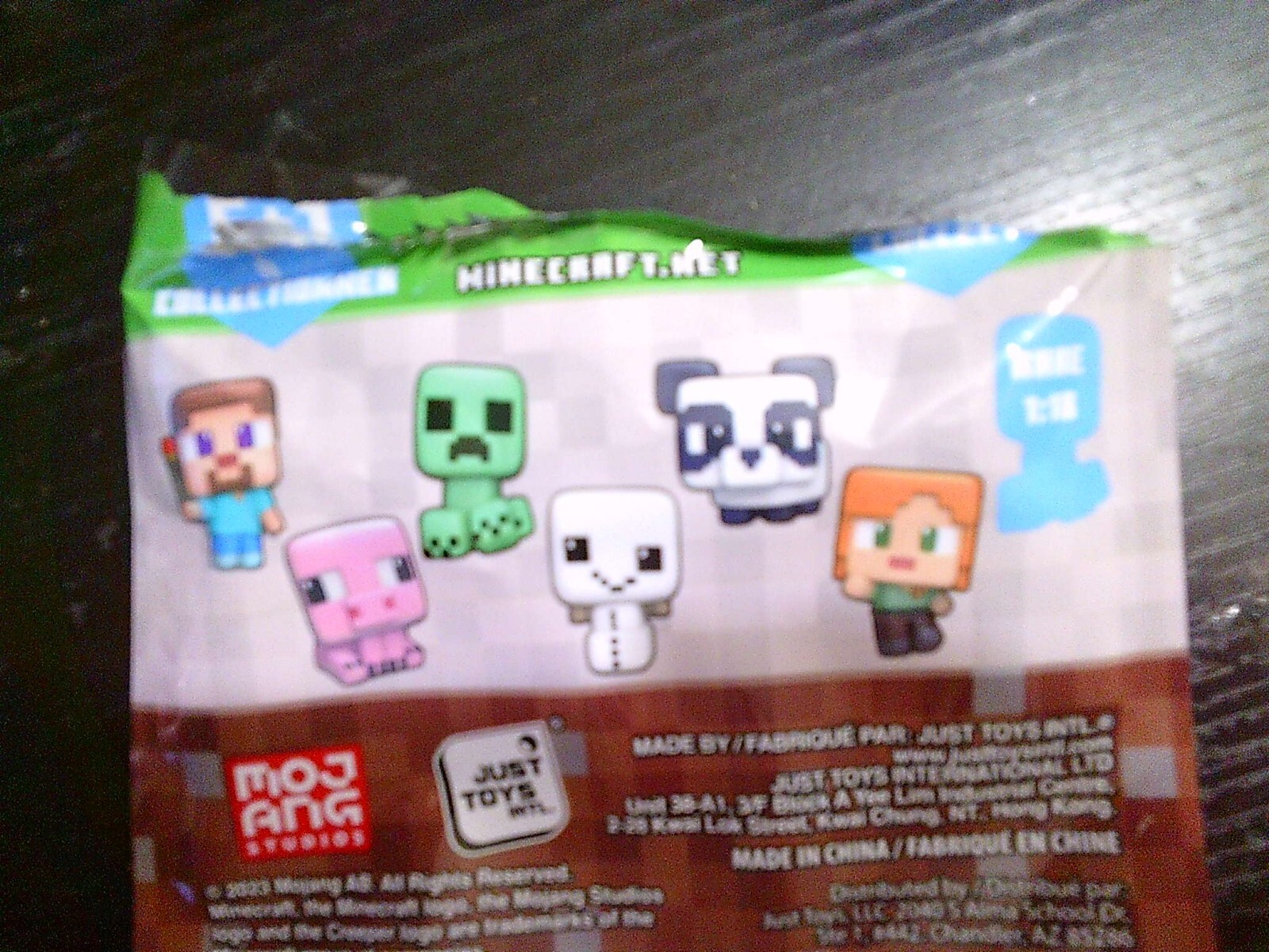 NEW MINECRAFT movie squishy squishme sticker BLUE CREEPER character 2.5″ RARE