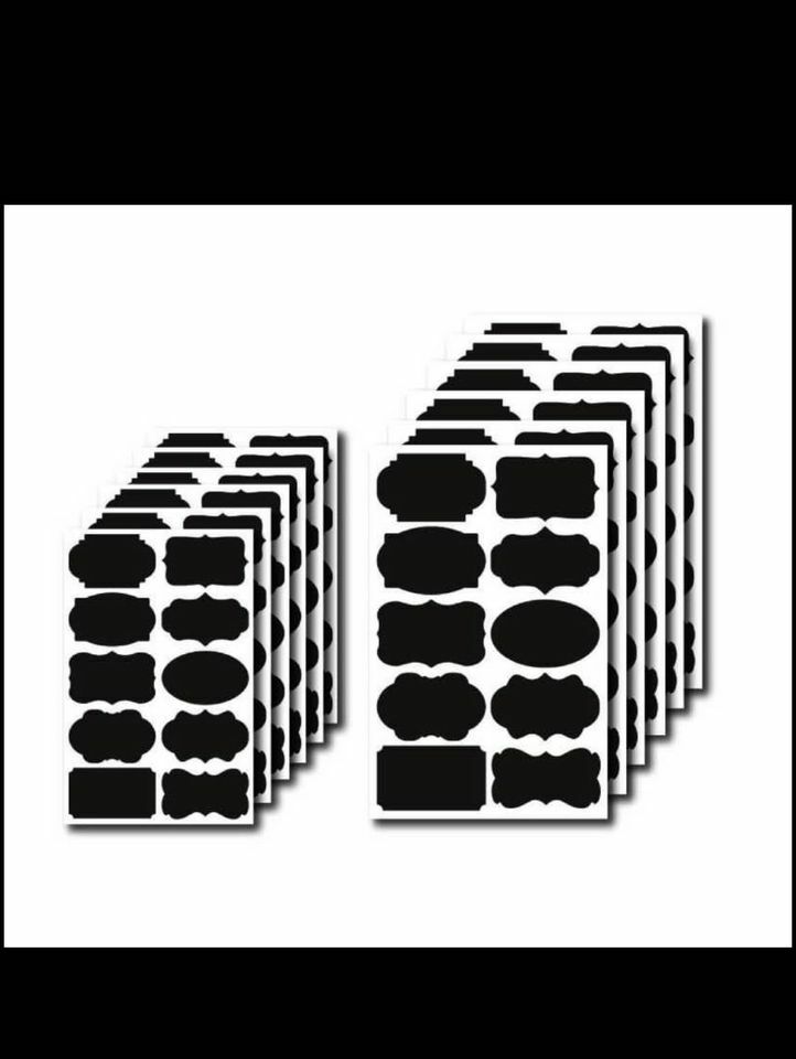 Chalkboard Labels 200 Premium Reusable Stickers, Pantry and Storage Jars. 2pens