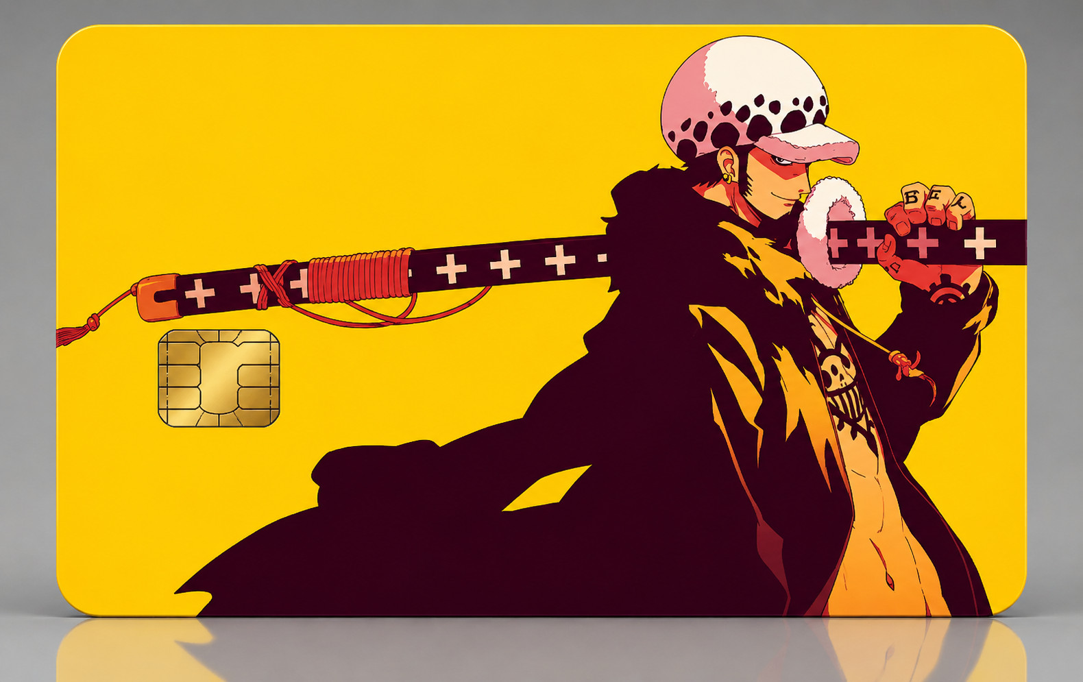 One Piece Surgeon of Death Trafalgar Law Debit Card Credit Card Skin Sticker
