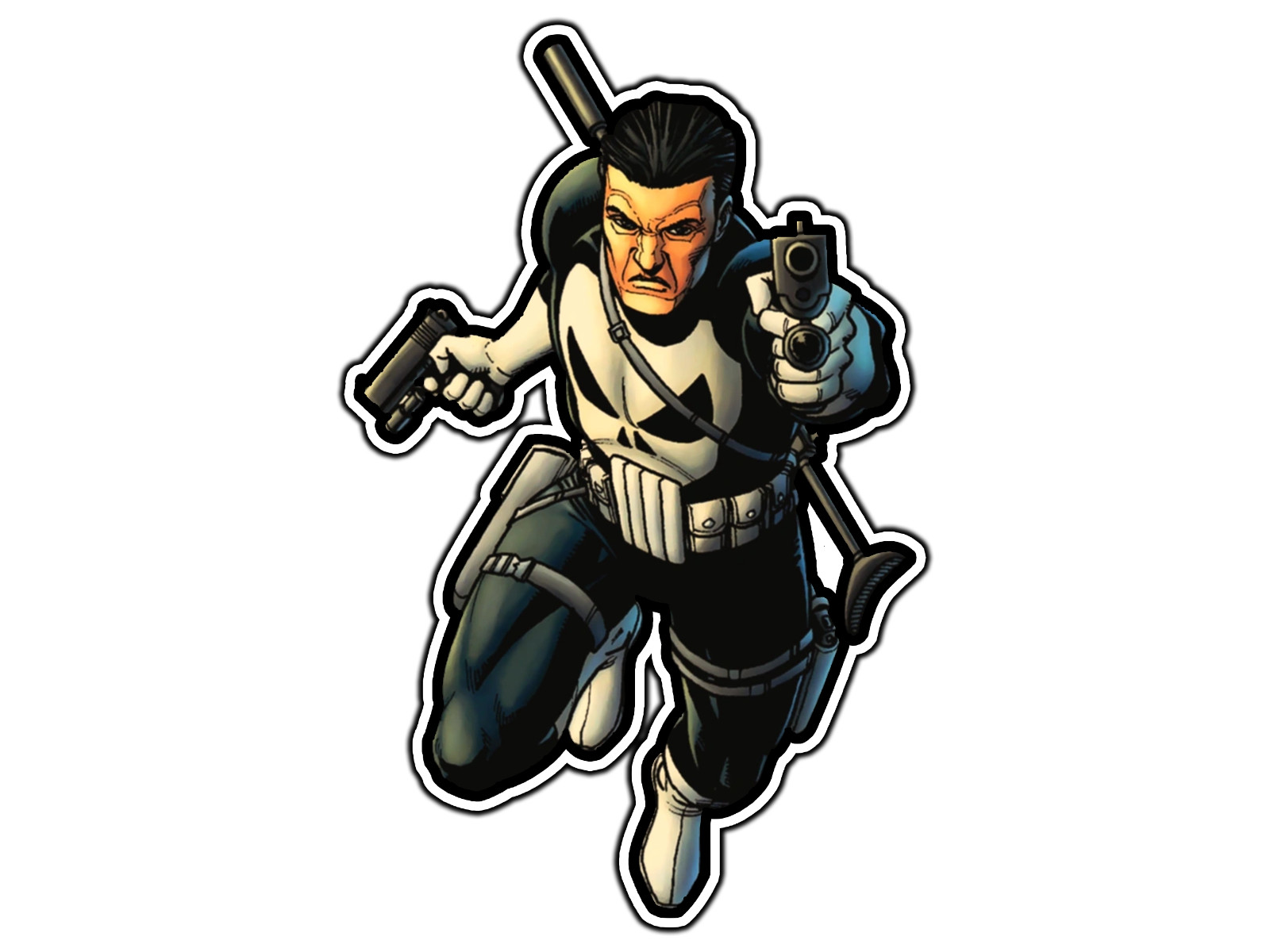 The Punisher Comic Style #2 Waterproof Vinyl Sticker Decal Die-Cut
