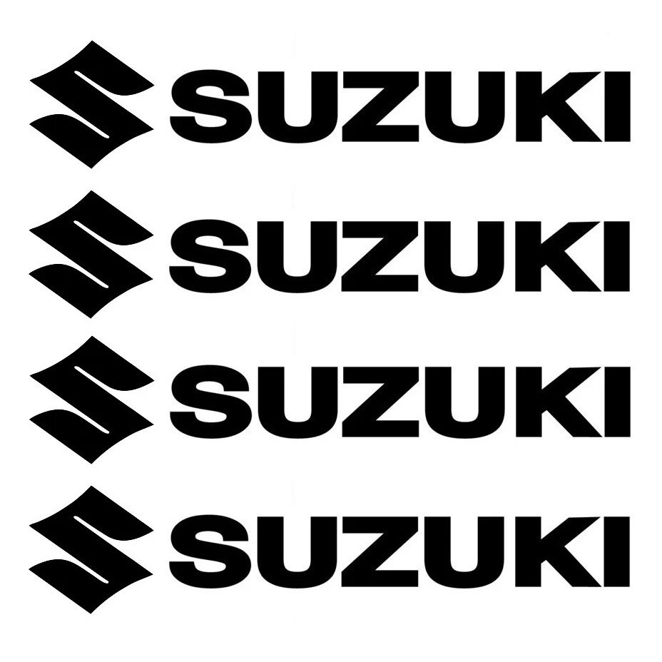 SUZUKI with Logo Decals SUZUKI Sticker Helmet Bike ATV UTV Motorcycle