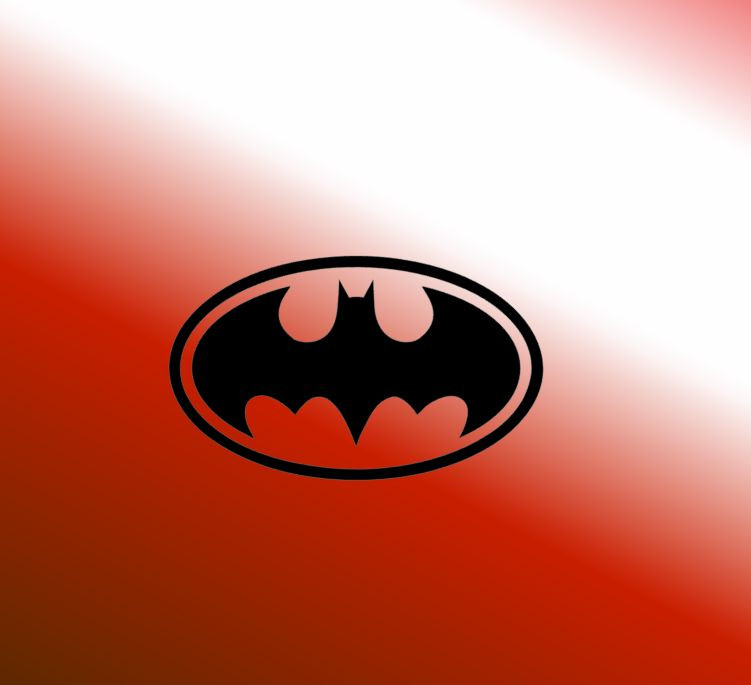 Custom 3″x5″ Batman Symbol – Vinyl Decal Sticker Superman / Returns Bat Logo tab