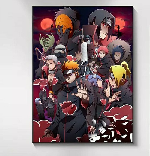 Naruto Canvas Poster Manga Cotton Unframed 60×80 Cm Akatsuki Decoration