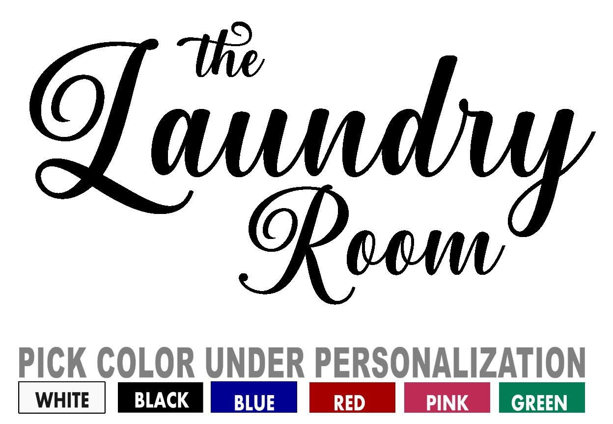 Laundry Room Door / Wall Decal Sticker, Large Sizes available-Decorative Sticker