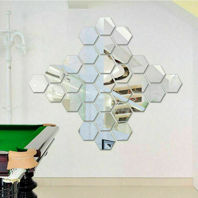 3D Self-adhesive Wall Stickers Waterproof Mirror Acrylic Mural Decal Home Décor