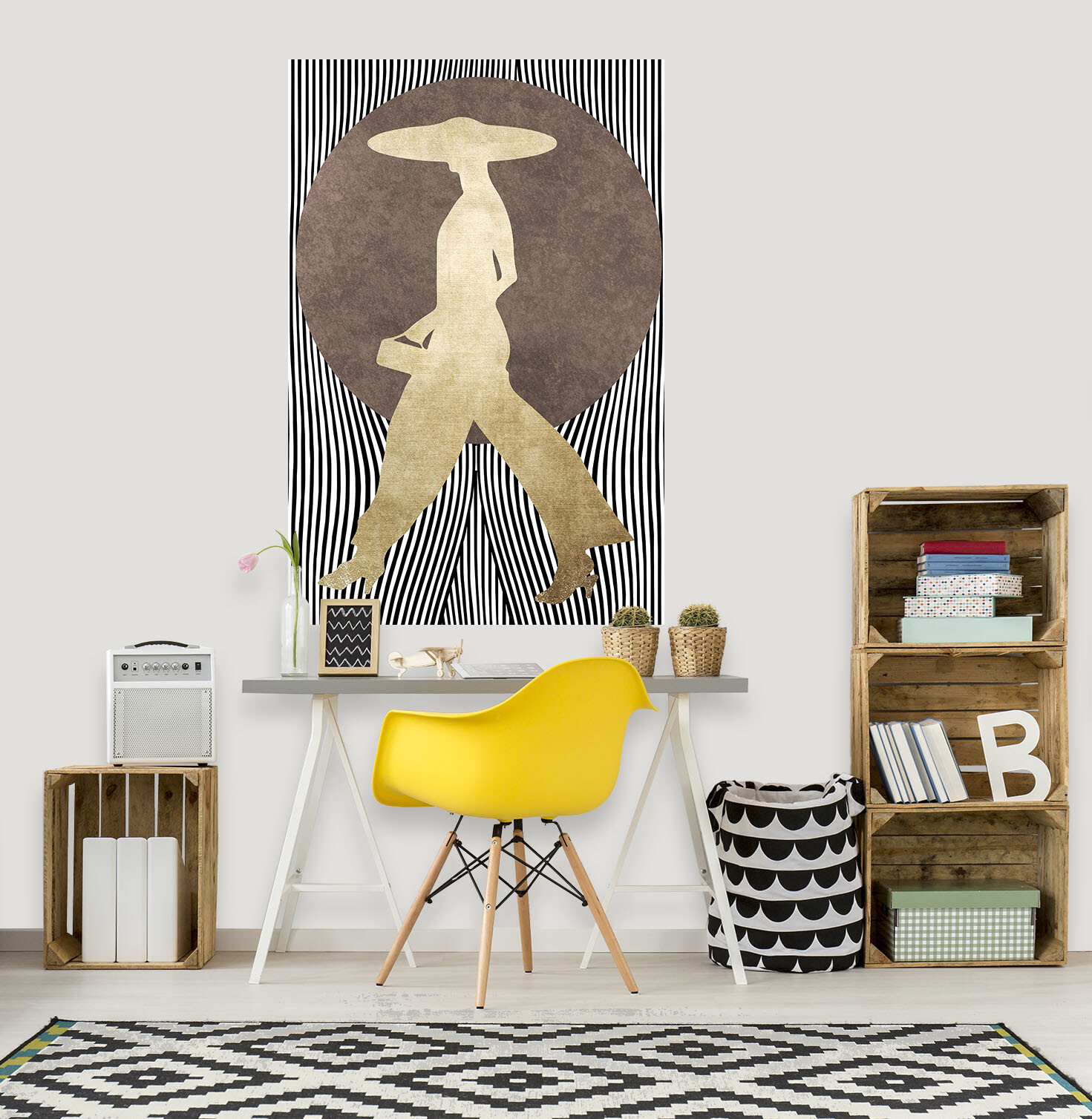 3D Fashion Woman ZHU272 Wall Stickers Wall Murals Wallpaper Boris Draschoff Amy
