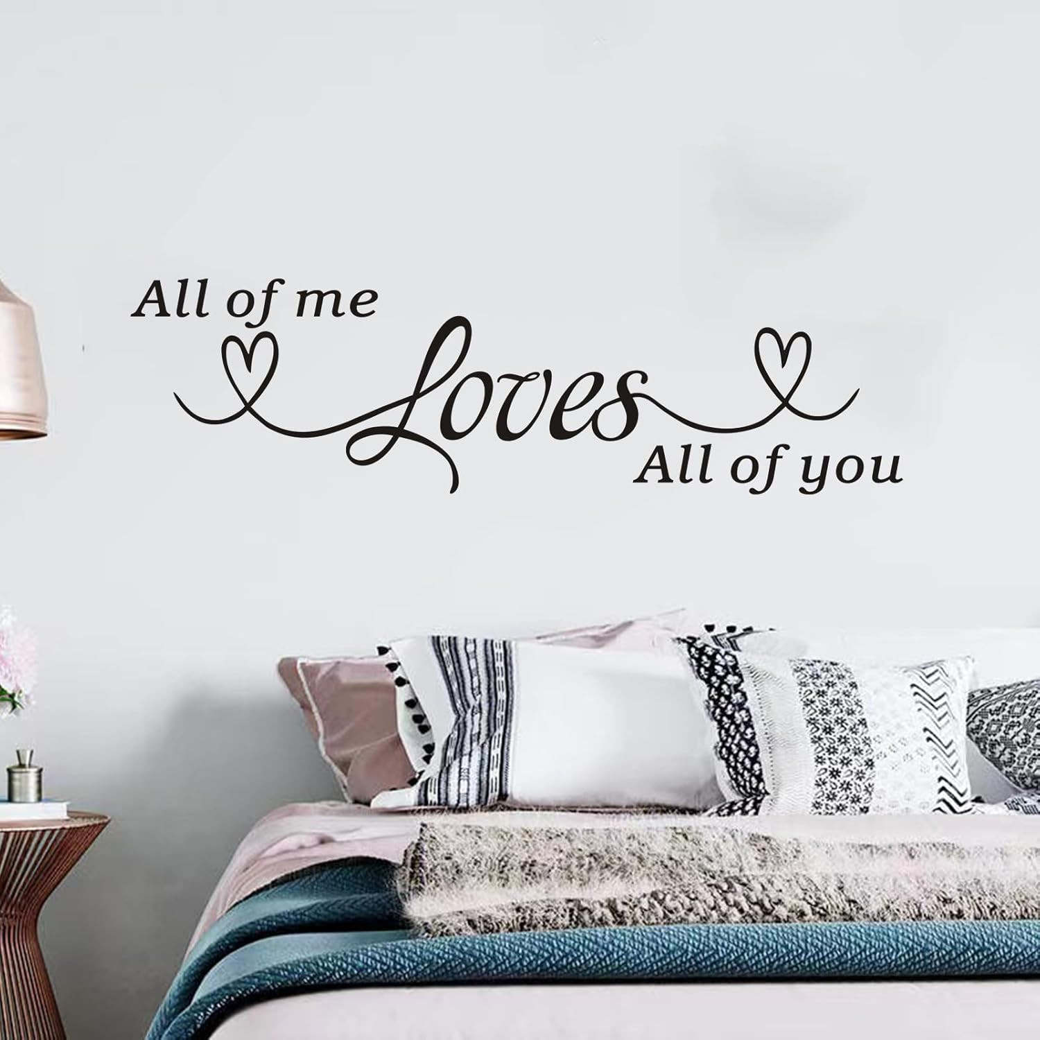 Love Quotes Wall Stickers for Bedroom: Inspirational Couples Romantic Marriage W