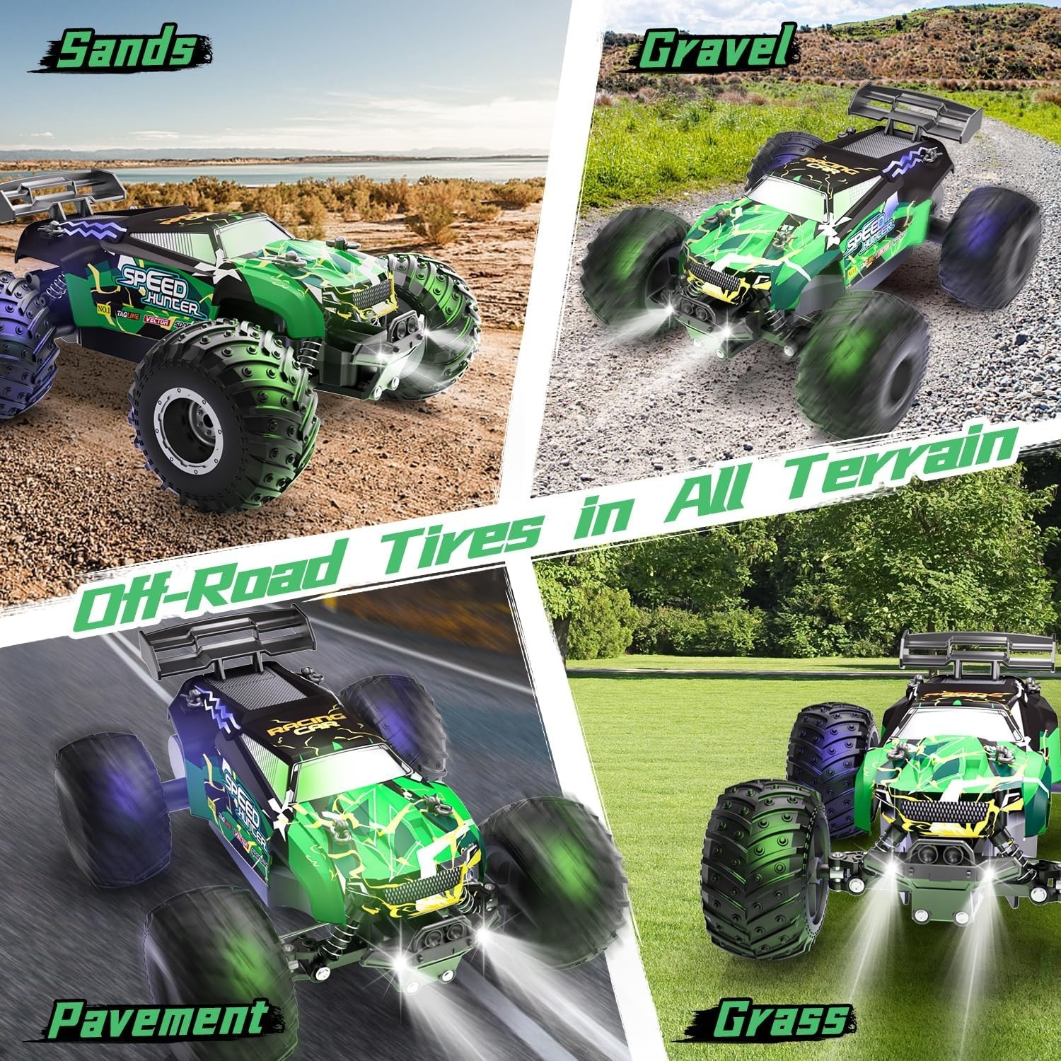 Remote Control Car RC Cars All Terrain Monster Truck, Outdoor 2WD Off…