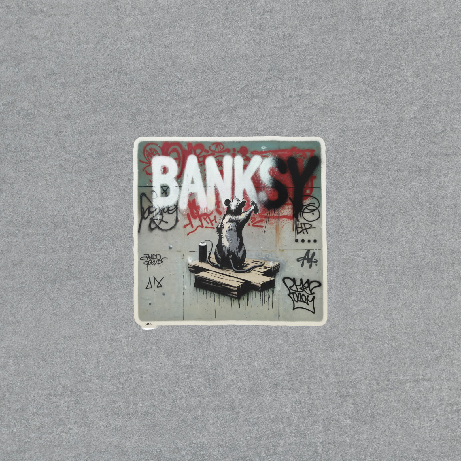 Banksy Rat Graffiti Street Art Sticker – Controversial Urban Artwork Decal #4127