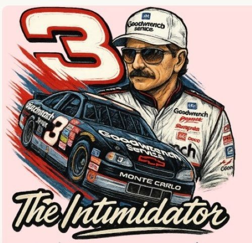The Intimidator Race Car Driver Car Truck Mirror Phone Tumbler Bumper Window