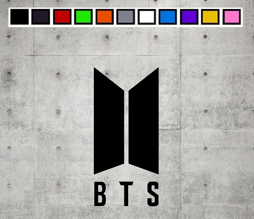 BTS LOGO Vinyl Decal Sticker Emblem Side Stickers Car Truck Window 4″ 6″ 8″