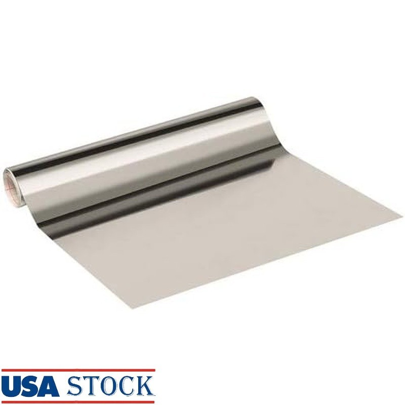 Glossy Reflective Self-Adhesive Vinyl Film Furniture Decor Wall Renovation New