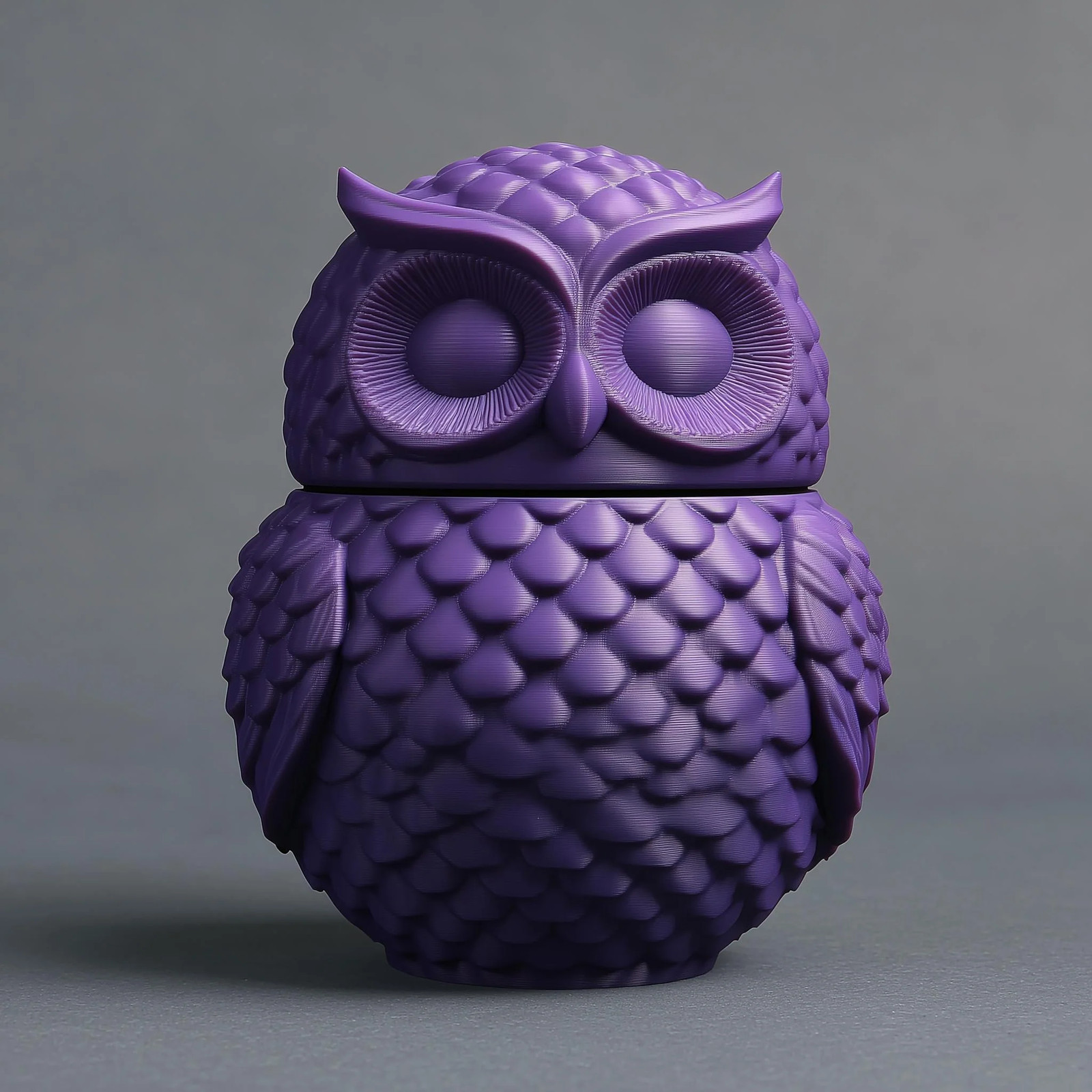 Owl Memorial Urn with Lid | 3D Printed Pet Ashes Keepsake Container for