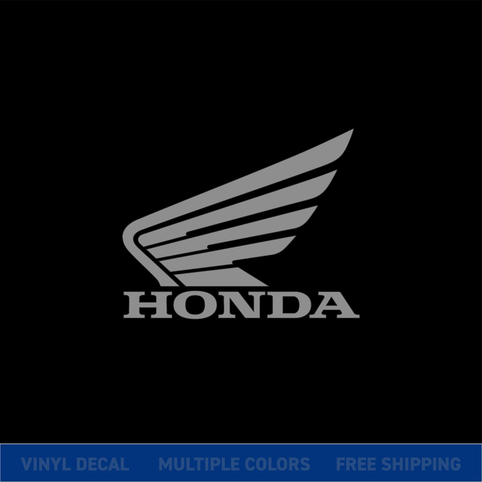 Honda Wings Logo Decal – Vinyl Sticker for Motorcycle, Bike, Car, or Truck Windw