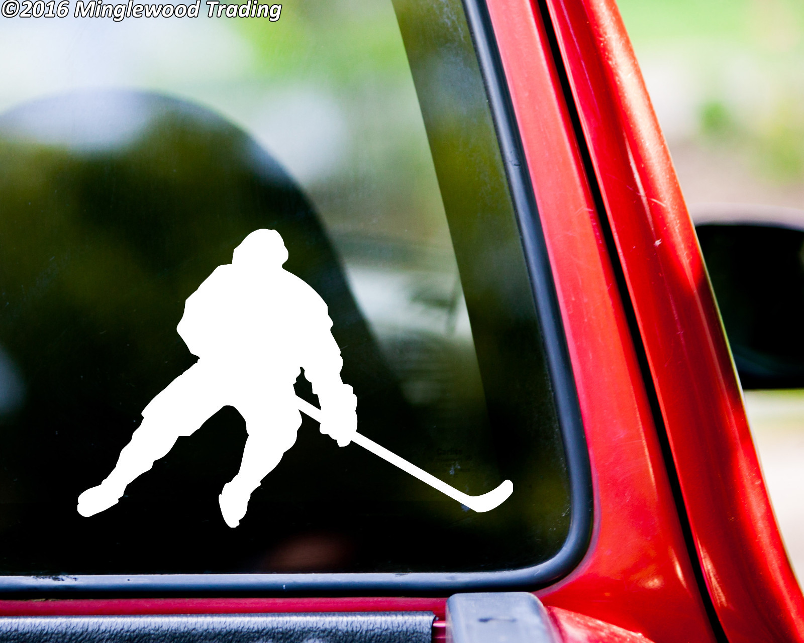 ICE HOCKEY PLAYER V2 Vinyl Decal Sticker – Stick Puck League Youth