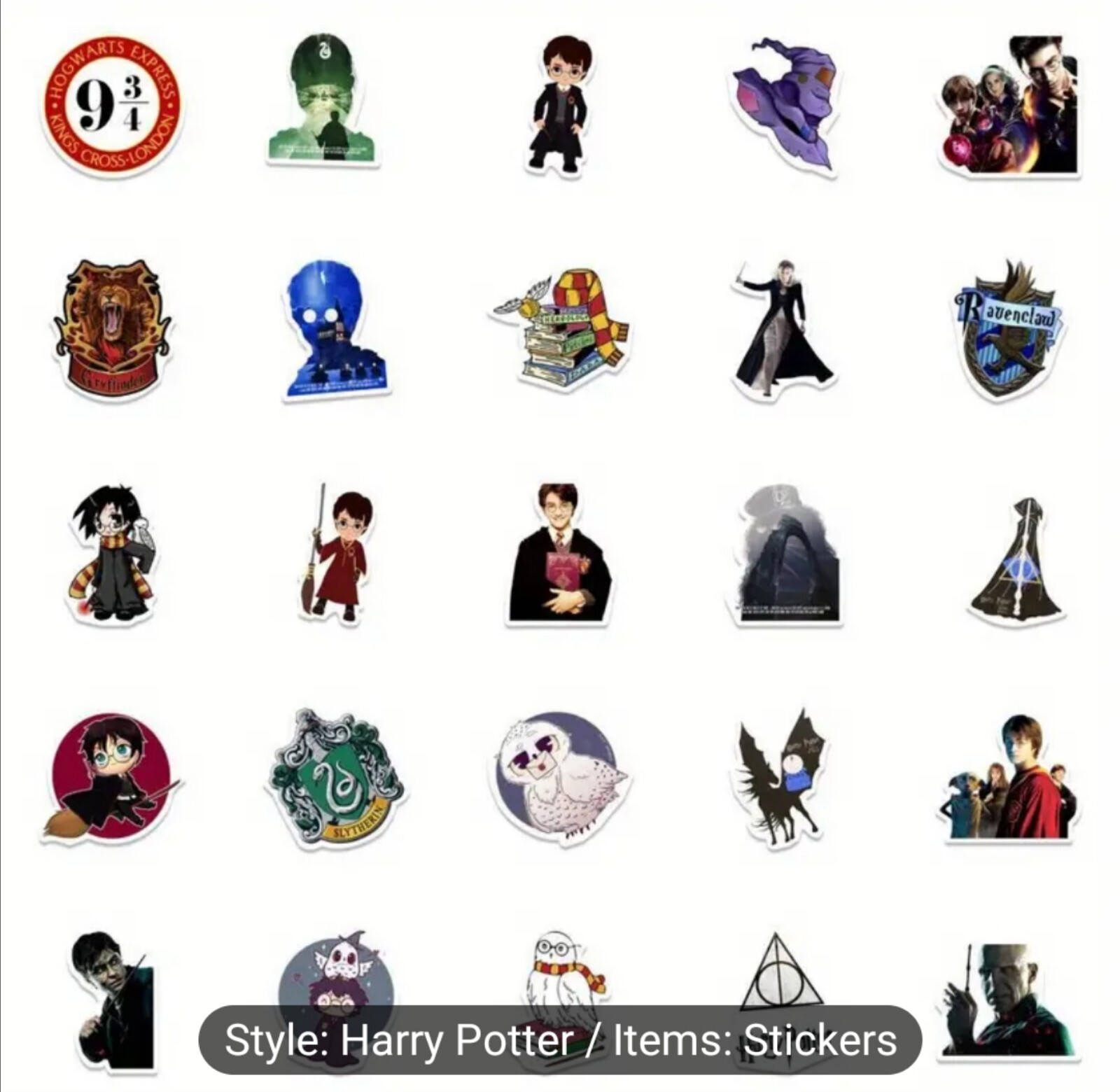 20 PCS Harry Potter Series Theme 3 Stickers BRAND NEW