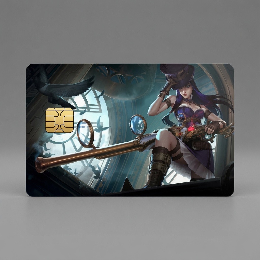 Caitlyn’s Law of Piltover League of Legends Debit Card Credit Card Skin