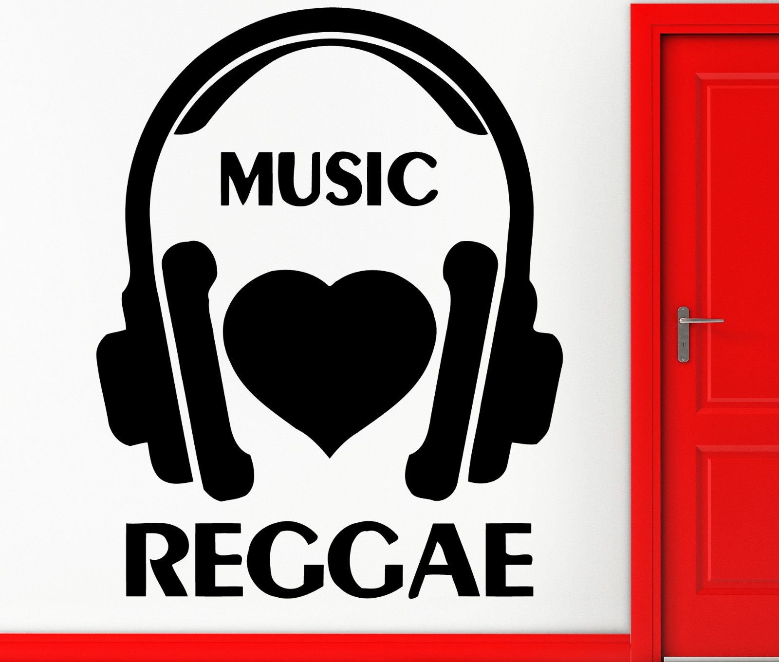 Wall Stickers Vinyl Decal Music I Love Reggae Cool Rock Pop Decor (z2346)