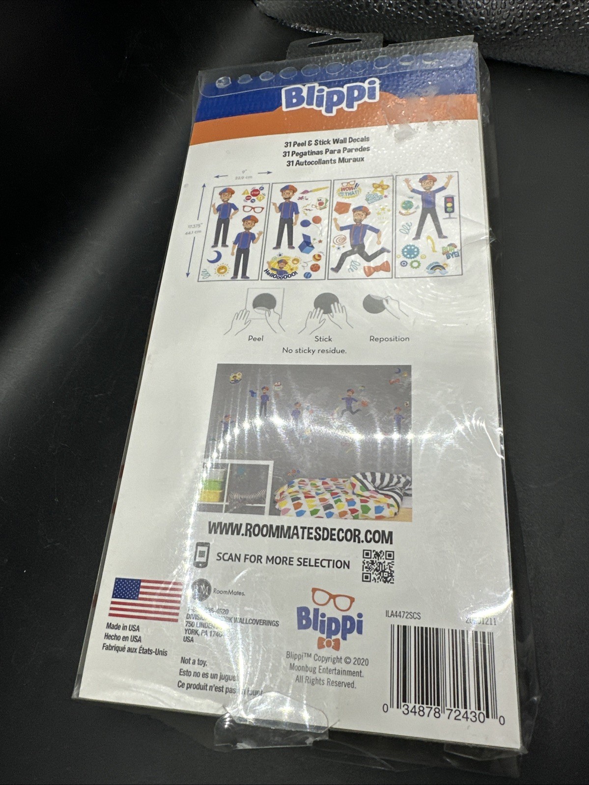 Blippi Peel & Stick Wall Decals 31 Removable Decals By Roommates
