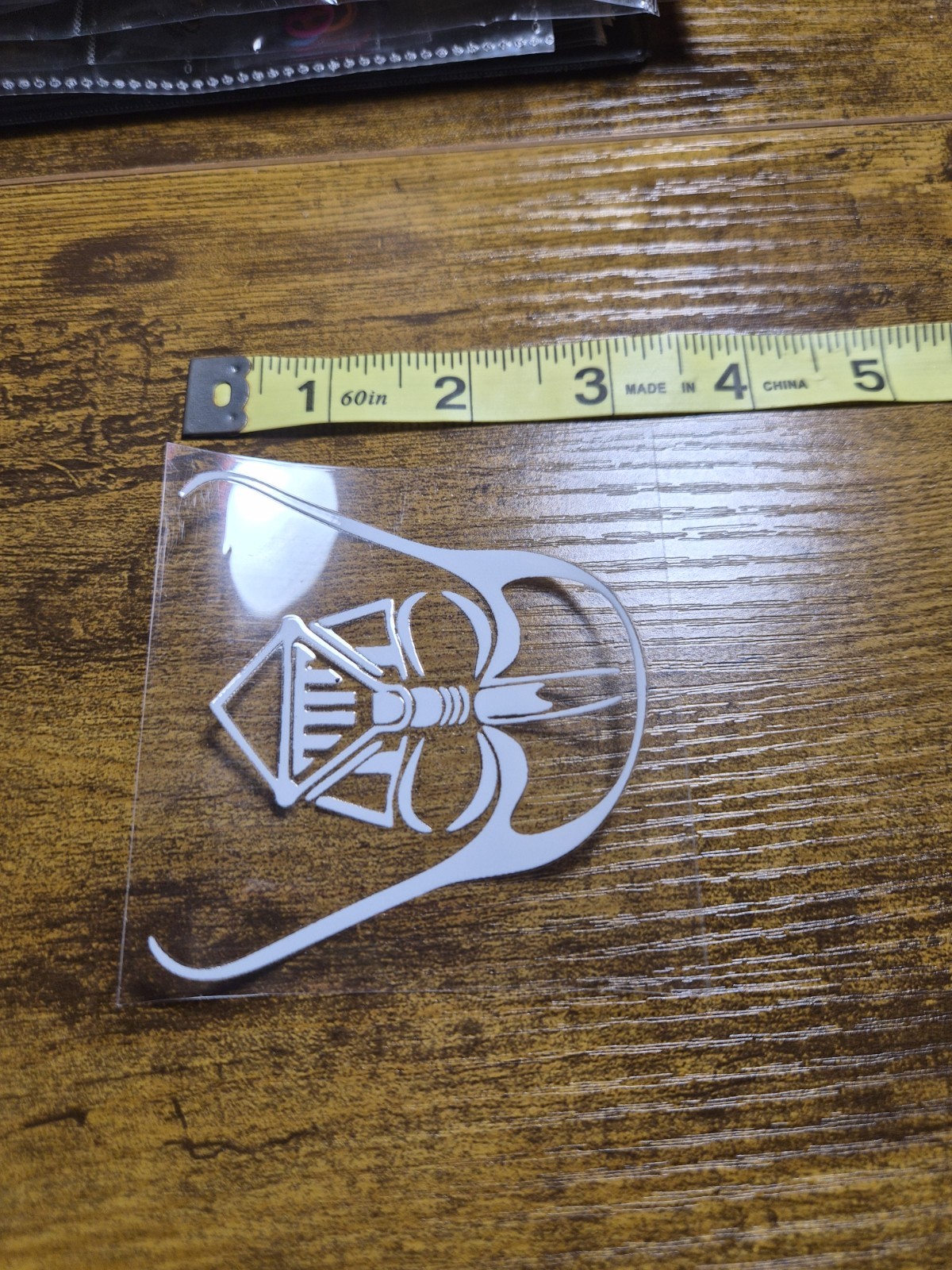 Darth Vader High Quality UV DTF Raised Decal Sticker
