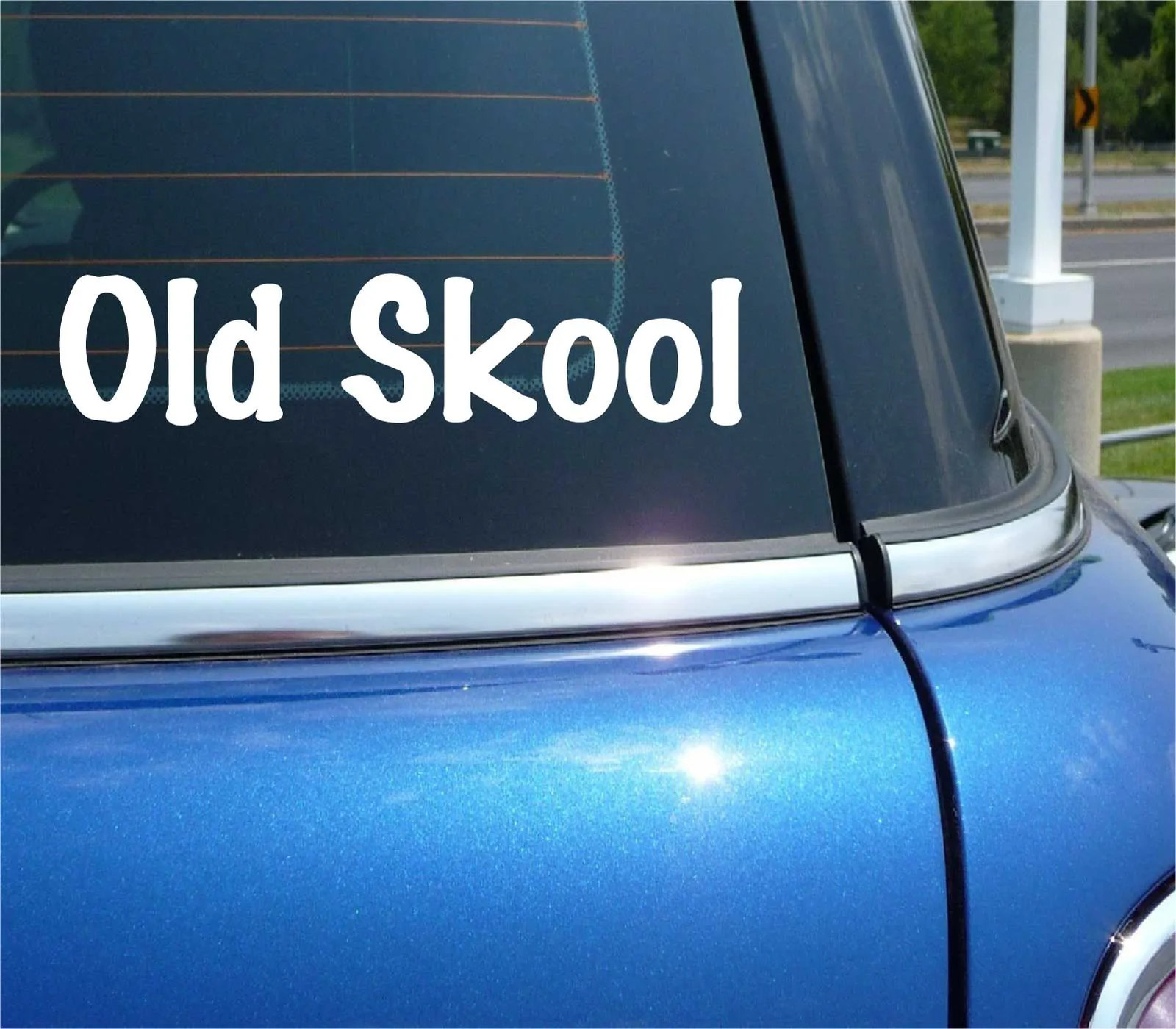 OLD SKOOL SCHOOL RETRO FUNNY DECAL STICKER ART CAR WALL