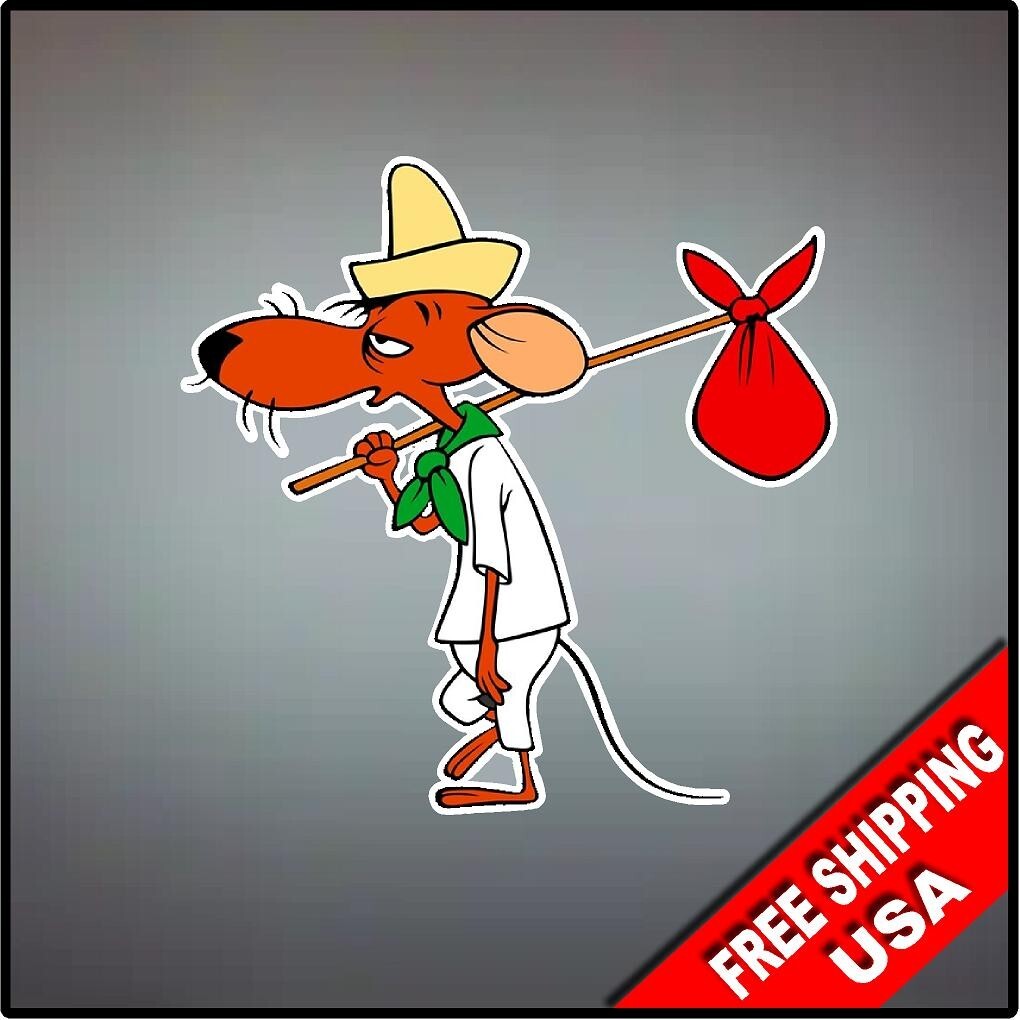 Slowpoke Rodriguez Vinyl Decal Sticker 4″ x 4″ Cartoon Nostalgic Looney Tunes