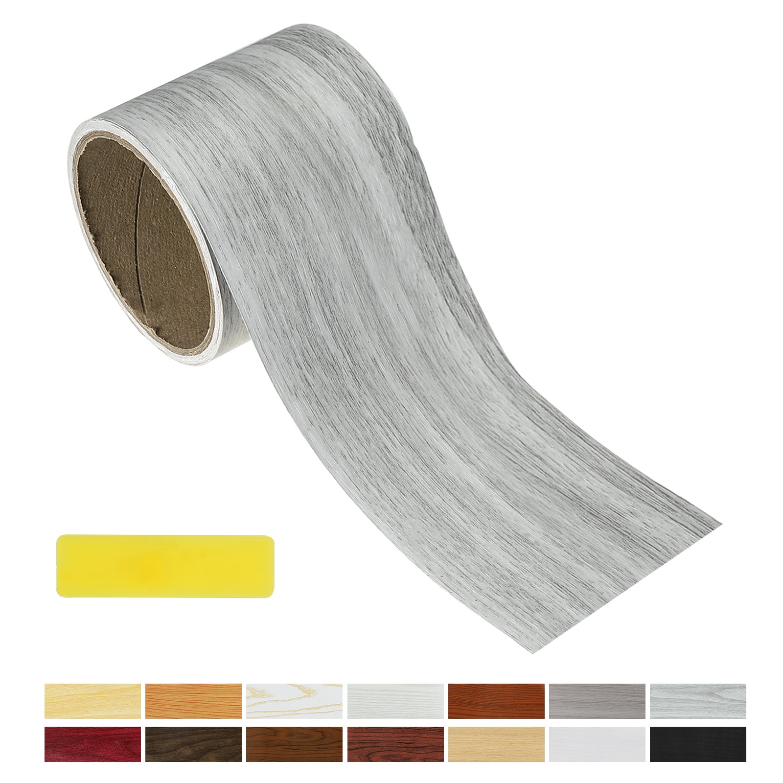 Wood Grain Repair Tape, 3.15 Inch x 16.4 ft Self Adhesive, Light Grey